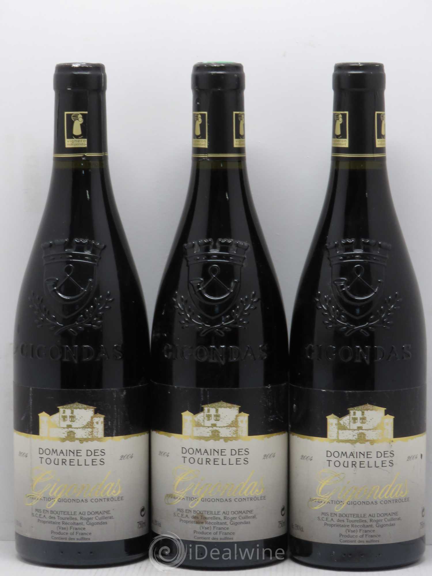 Gigondas Domaine des Tourelles famille Cuillerat 2004 - Posten von 5 Flaschen - 1