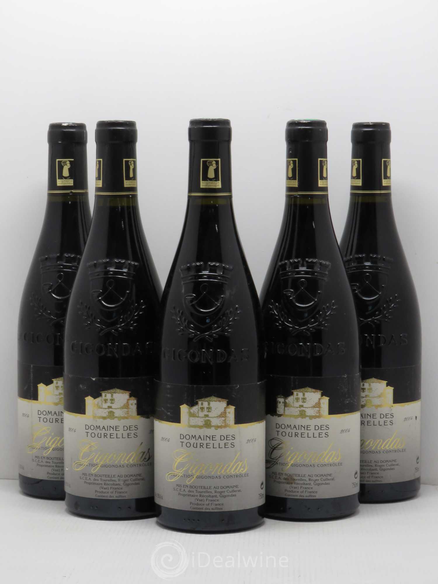Gigondas Domaine des Tourelles famille Cuillerat 2004 - Posten von 5 Flaschen - 0