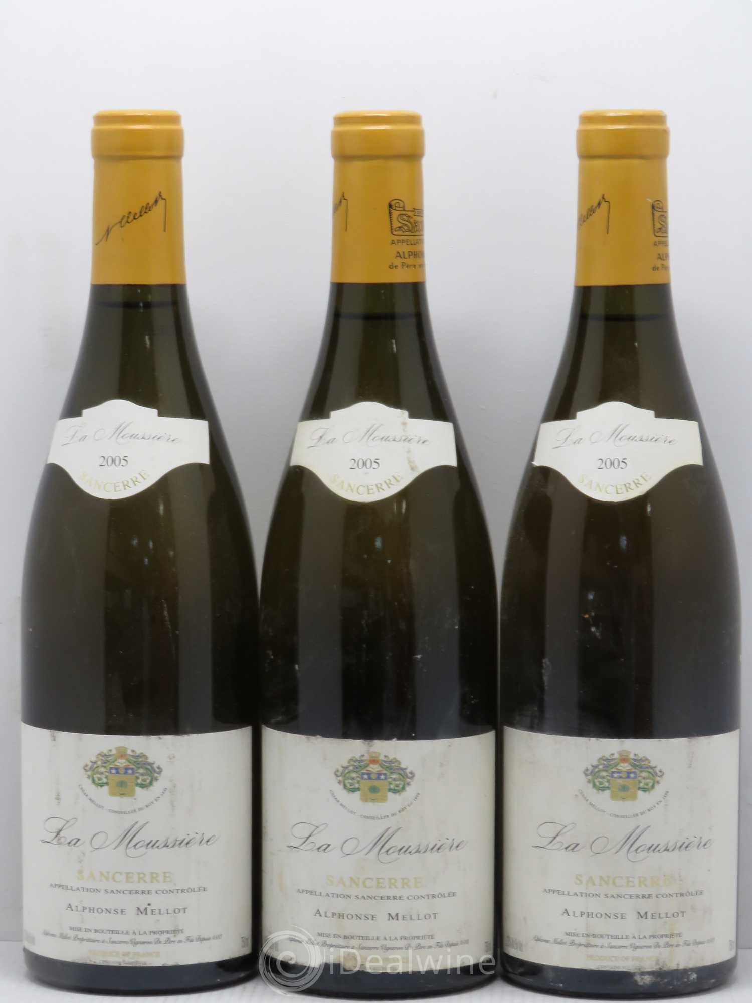Sancerre La Moussière Alphonse Mellot 2005 - Lot de 6 bouteilles - 1