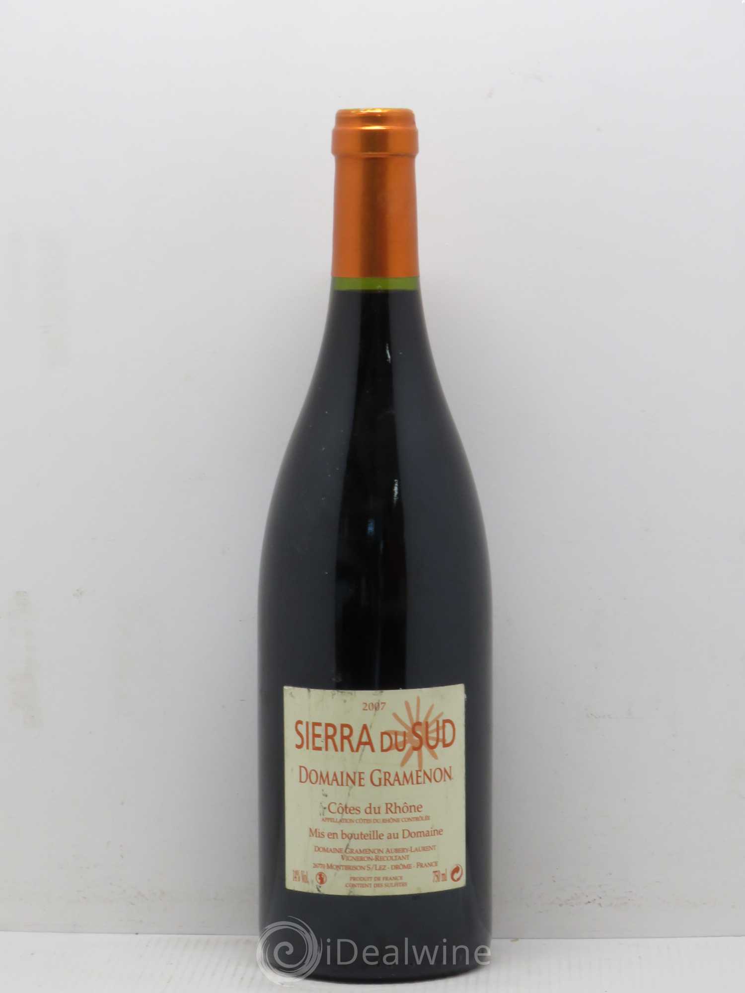 Côtes-du-Rhône Sierra du Sud Gramenon (Domaine) 2007 - Lot de 1 bouteille - 0