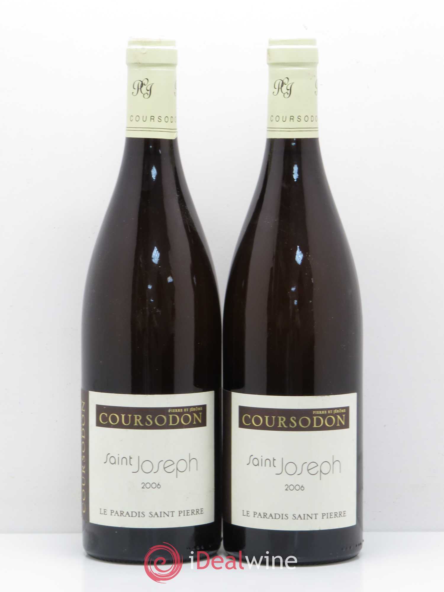 Saint-Joseph Le Paradis Saint-Pierre Pierre et Jérôme Coursodon 2006 - Lot de 2 bouteilles - 0