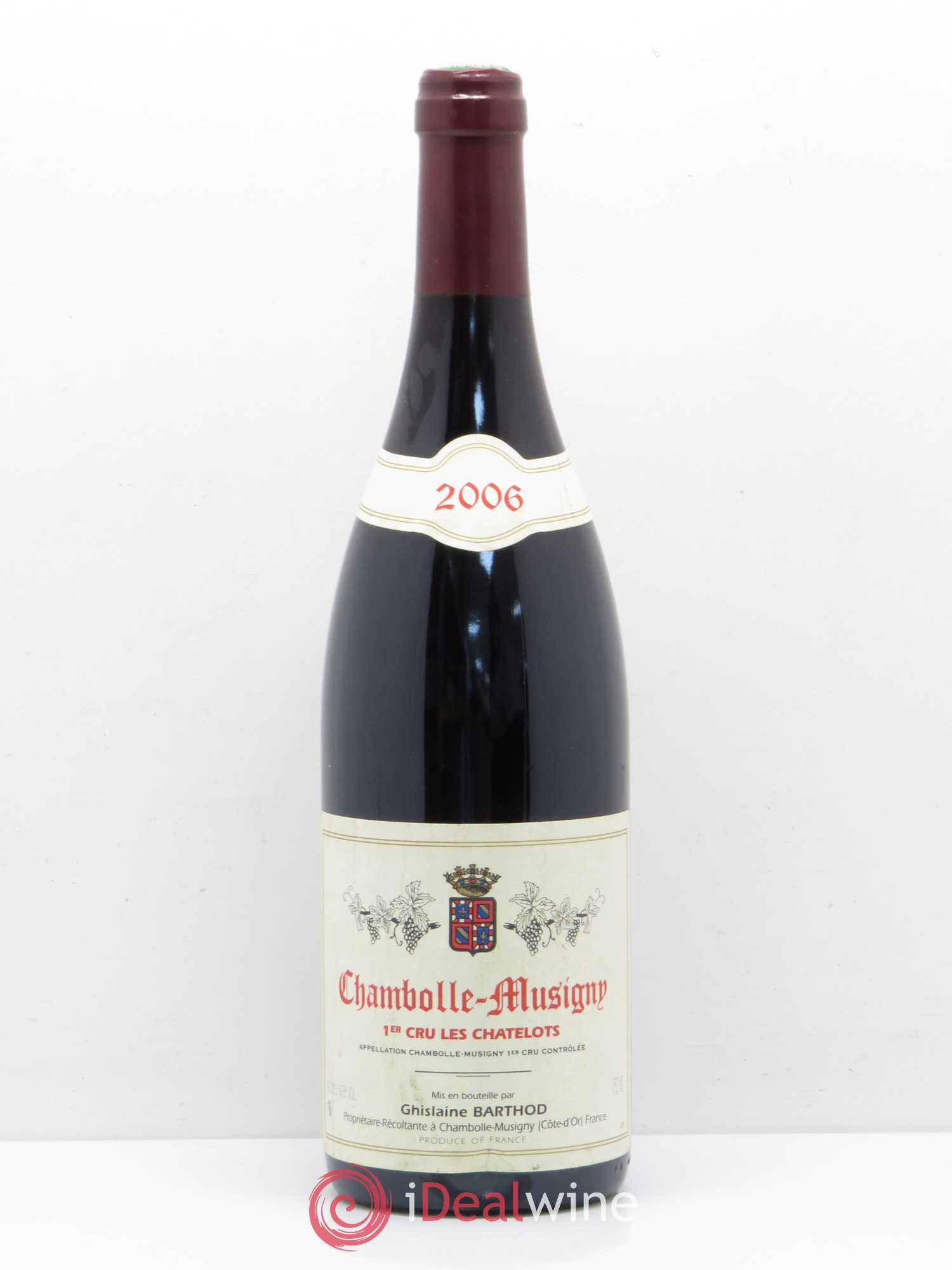 Chambolle-Musigny 1er Cru Les Chatelots Ghislaine Barthod 2006 - Lot de 1 bouteille - 0
