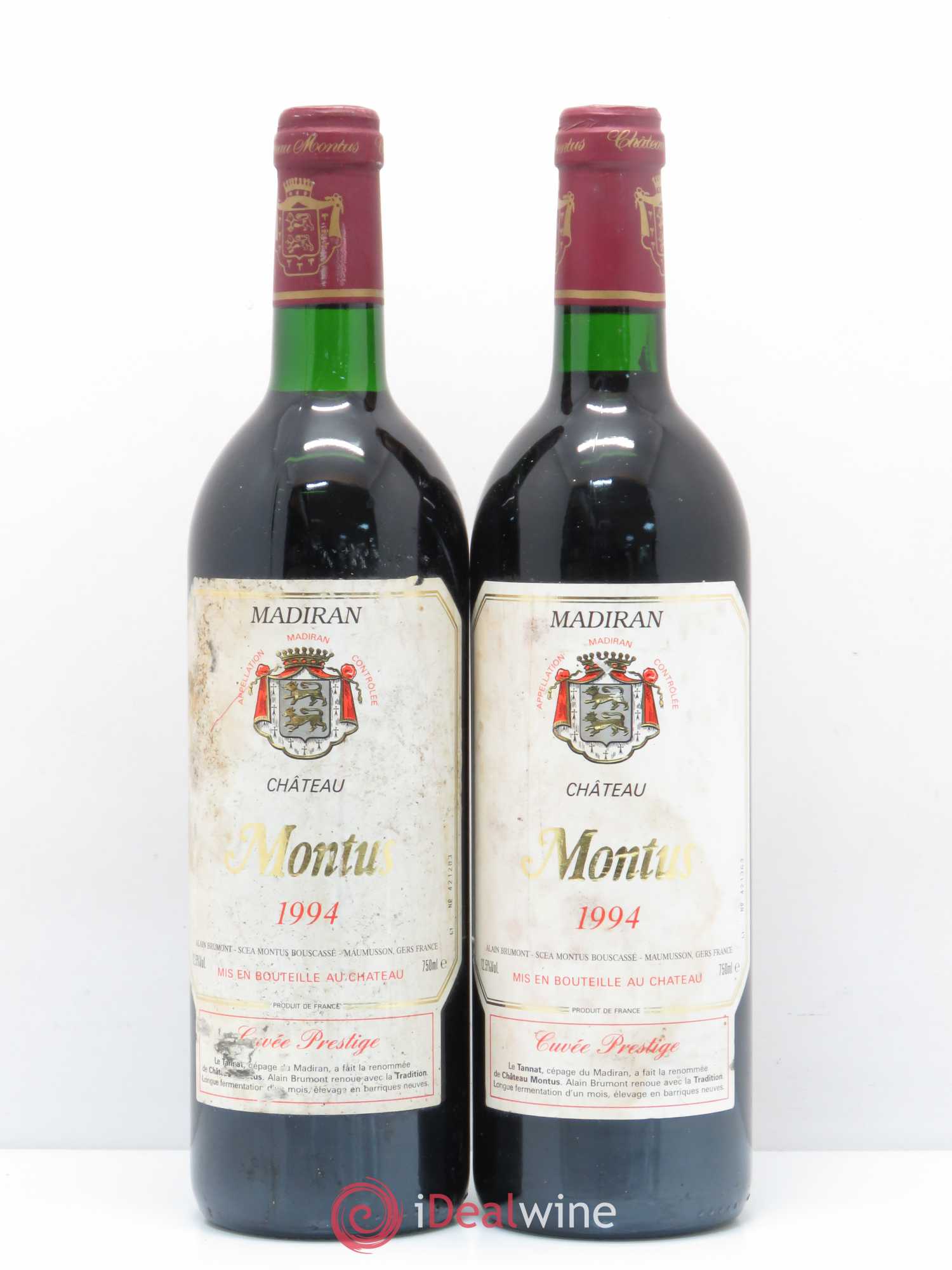 Madiran Château Montus-Prestige Alain Brumont 1994 - Lot de 2 bouteilles - 0