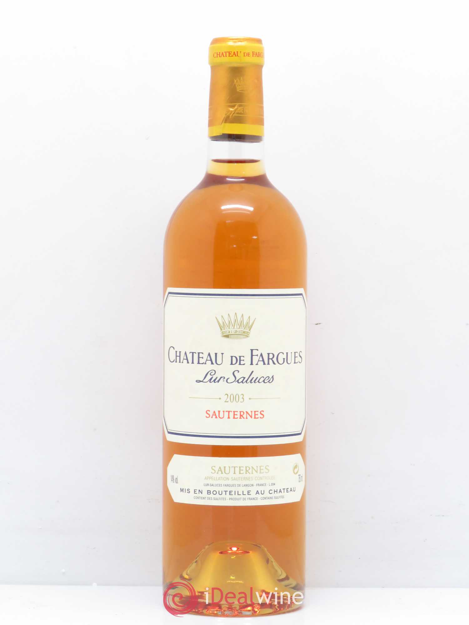 Château de Fargues 2003 - Lotto di 1 bottiglia - 0