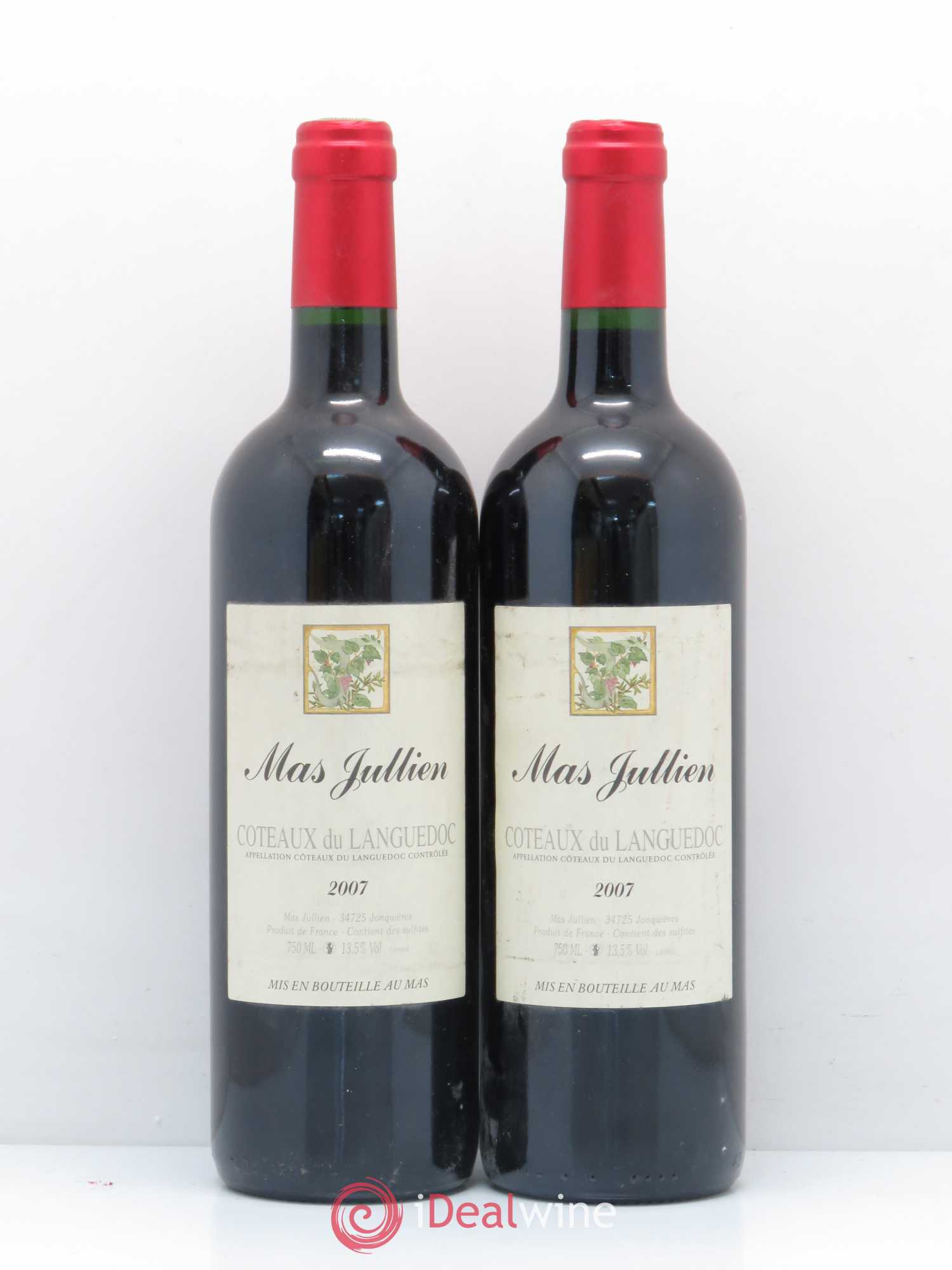 Terrasses du Larzac Mas Jullien Olivier Jullien 2007 - Lot de 2 bouteilles - 0