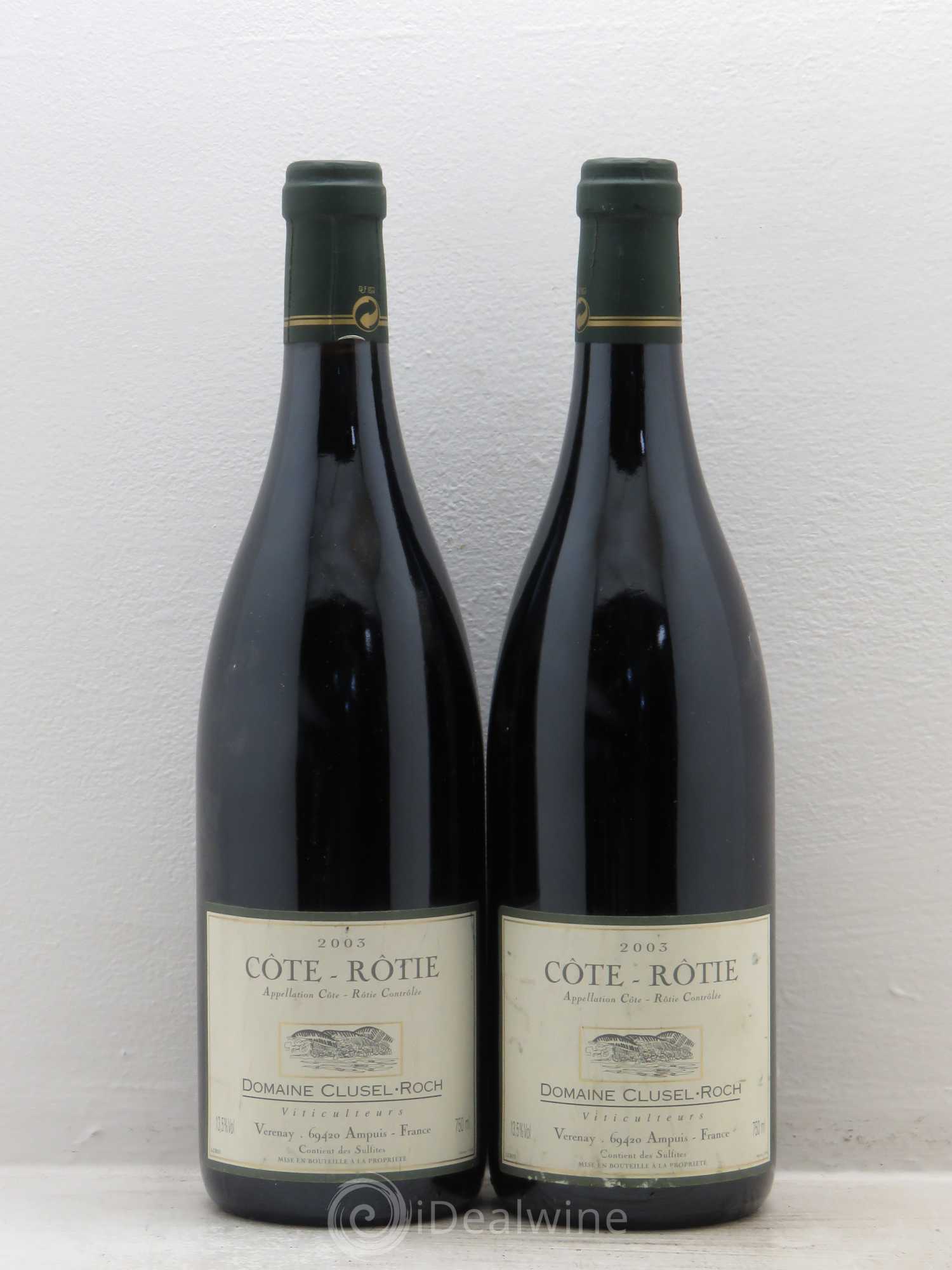 Côte-Rôtie Clusel-Roch 2003 - Posten von 2 Flaschen - 0
