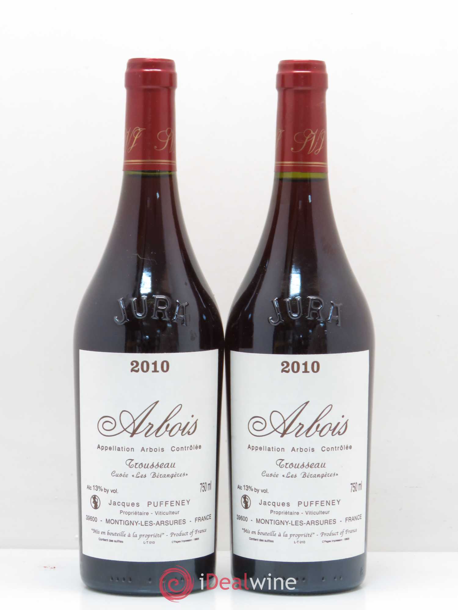 Arbois Trousseau Berangere Jacques Puffeney 2010 - Posten von 2 Flaschen - 0