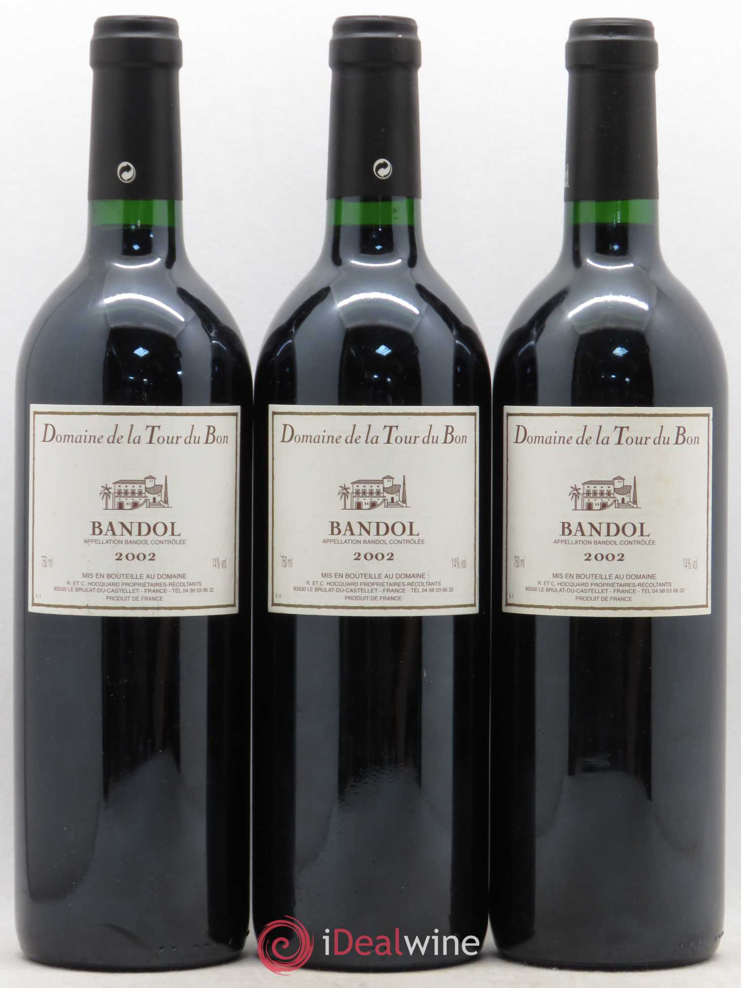 Bandol La Tour du Bon Agnès Henry 2002 - Lot de 3 bouteilles - 0
