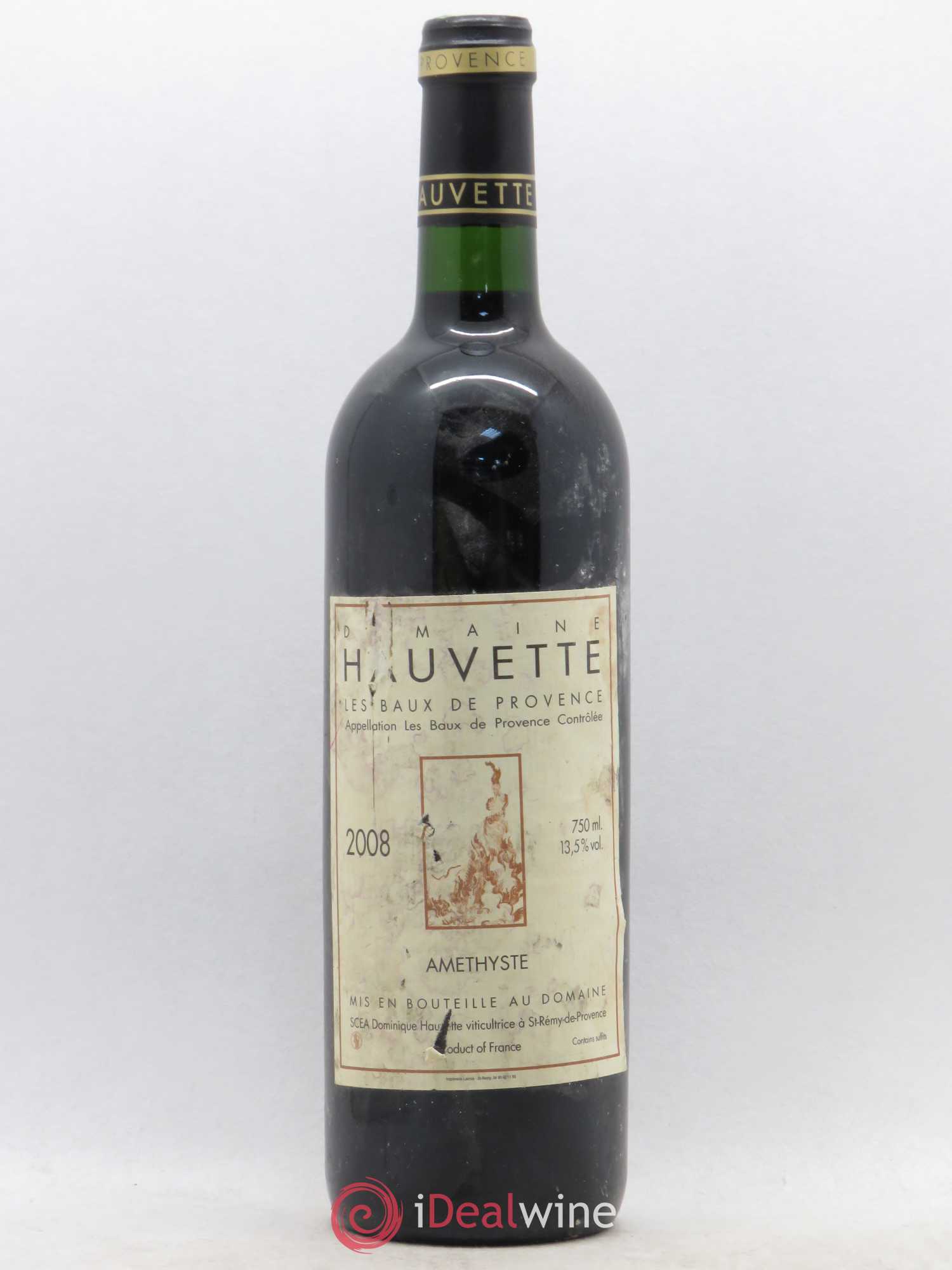 Baux de Provence Hauvette (Domaine) Améthyste 2008 - Lot de 1 bouteille - 0