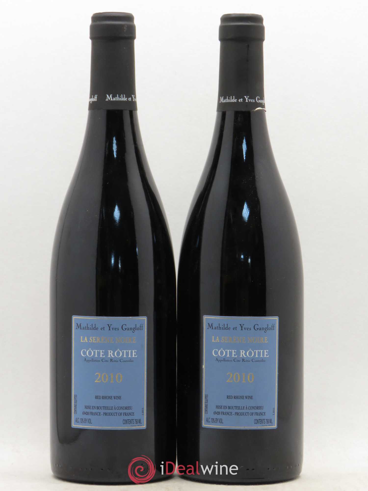 Côte-Rôtie La Sereine Noire Gangloff (Domaine) 2010 - Lot de 2 bouteilles - 1