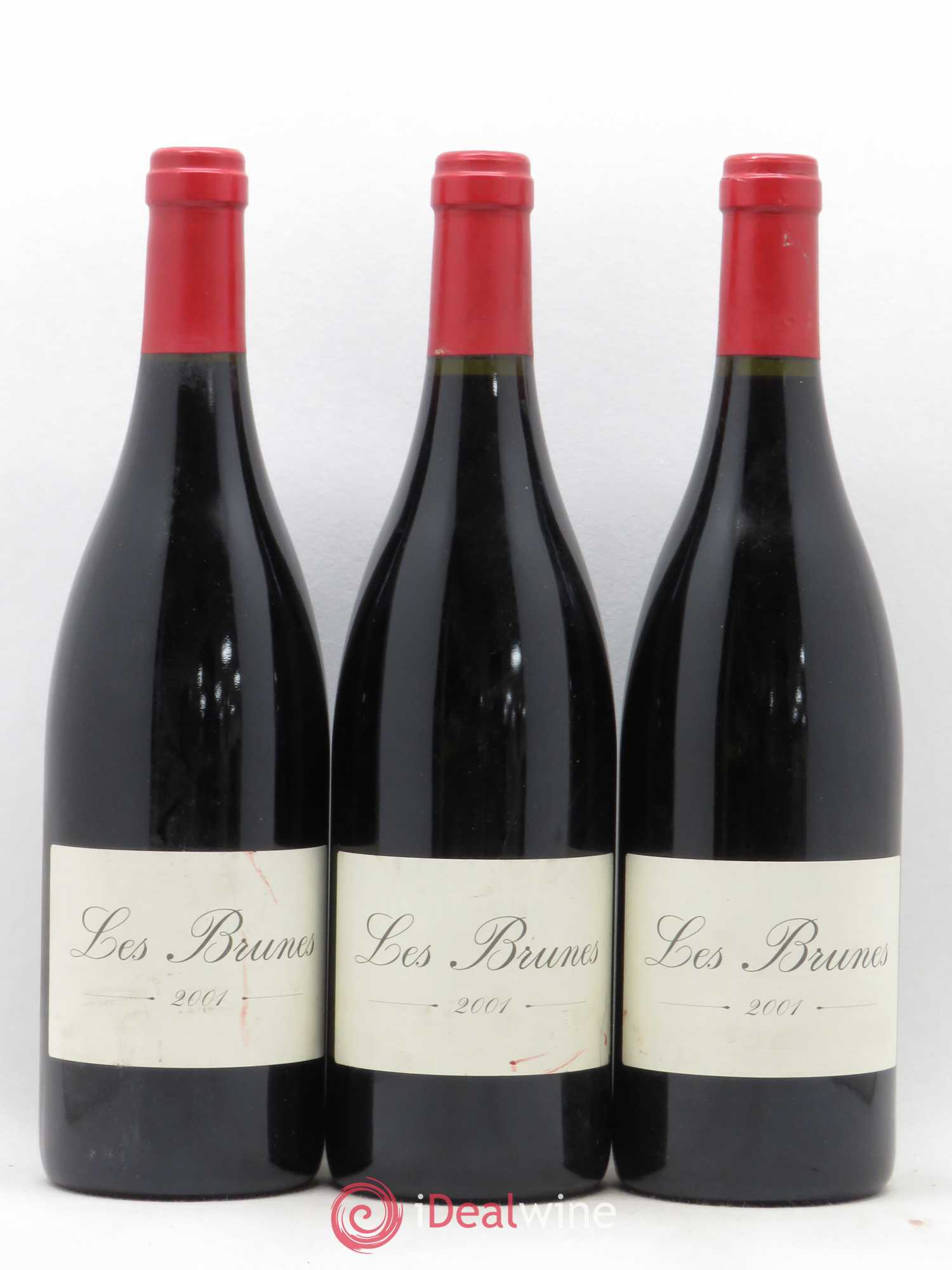 IGP Pays d'Oc (Vin de Pays d'Oc) Les Brunes Domaine des Creisses Philippe Chesnelong 2001 - Lot of 3 bottles - 0