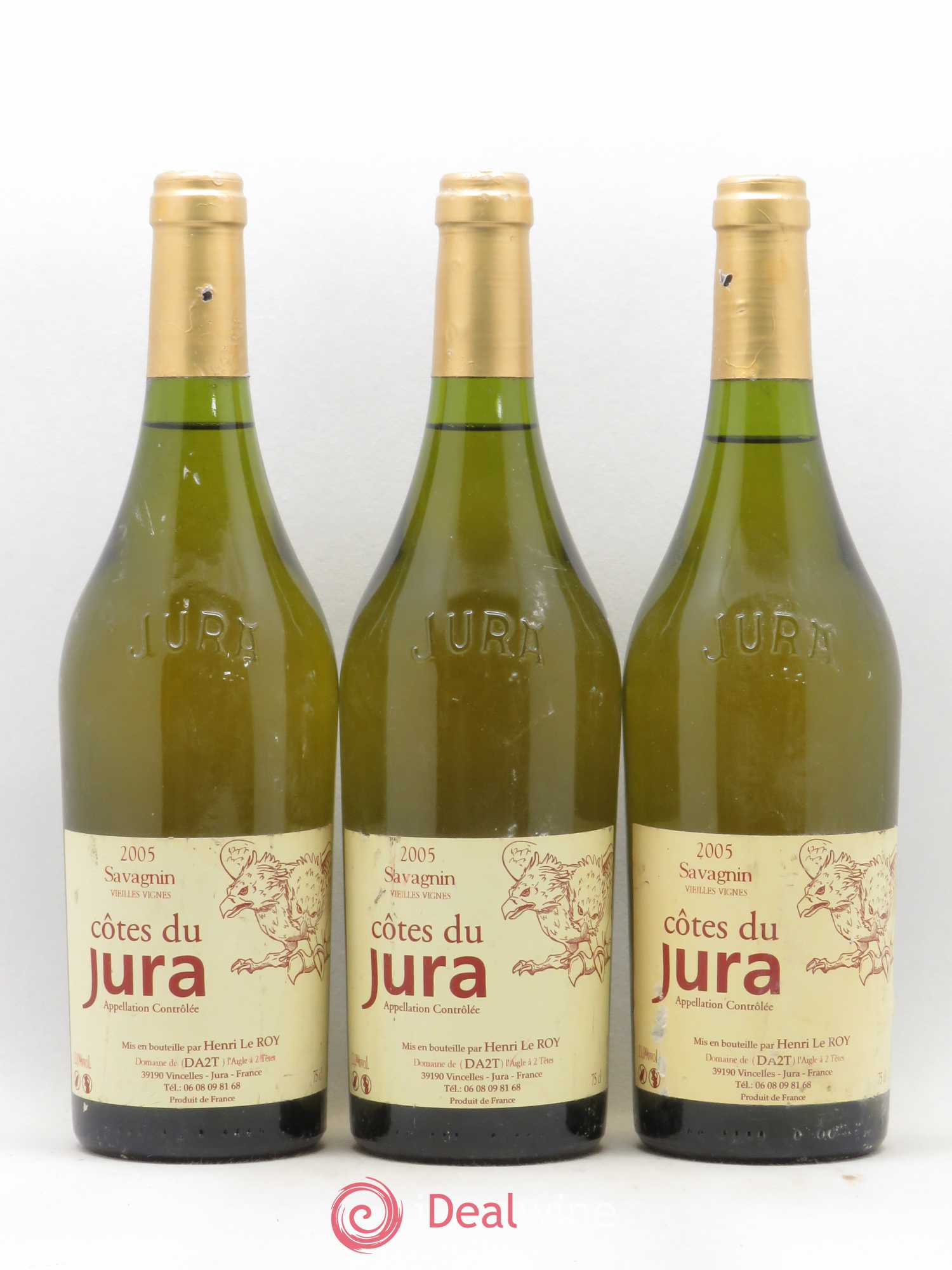 Côtes du Jura Savagnin Vieilles Vignes Domaine de l'Aigle à Deux Têtes 2005 - Posten von 3 Flaschen - 0