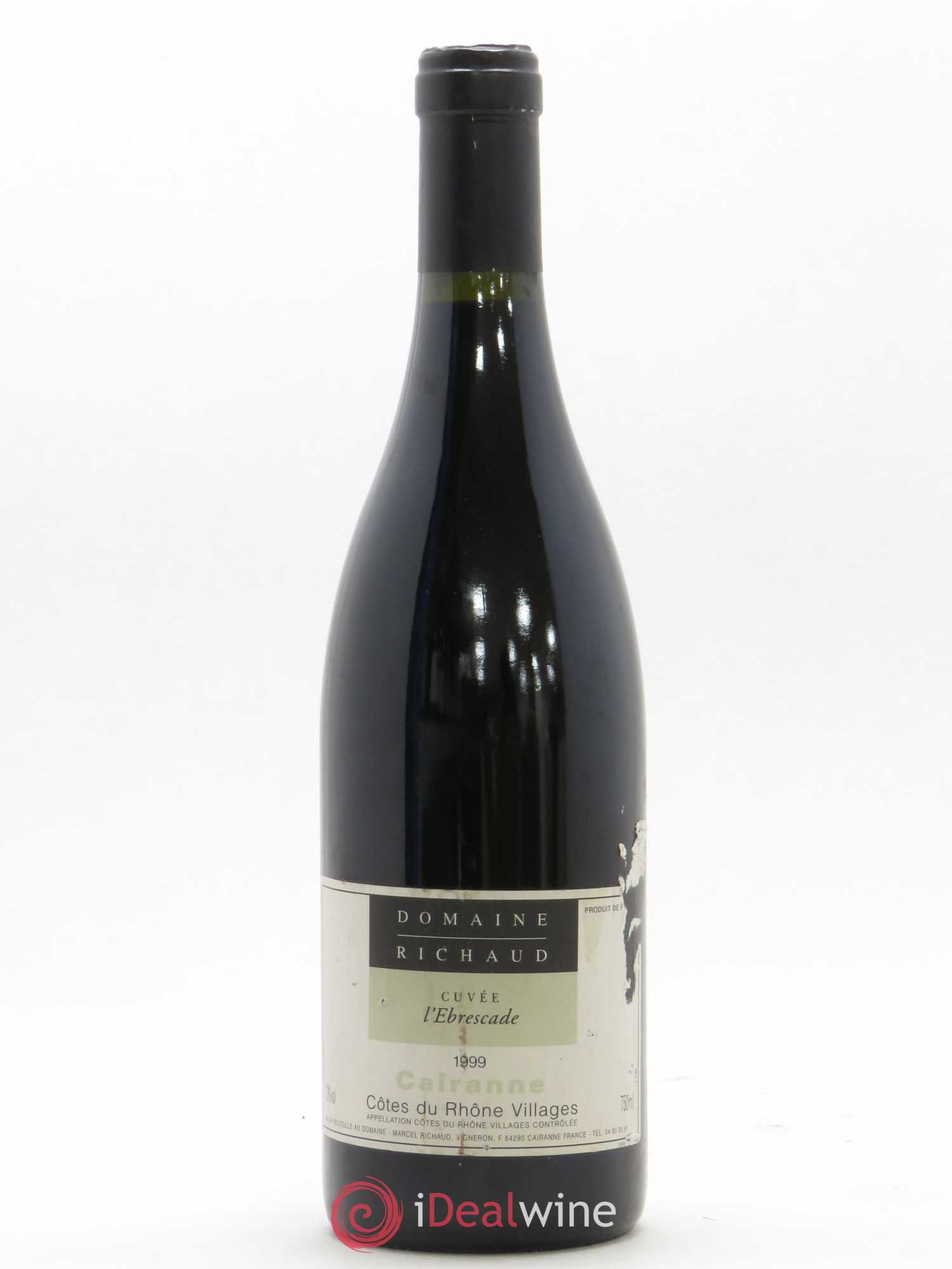Cairanne Ebrescade Marcel Richaud 1999 - Lot de 1 bouteille - 0