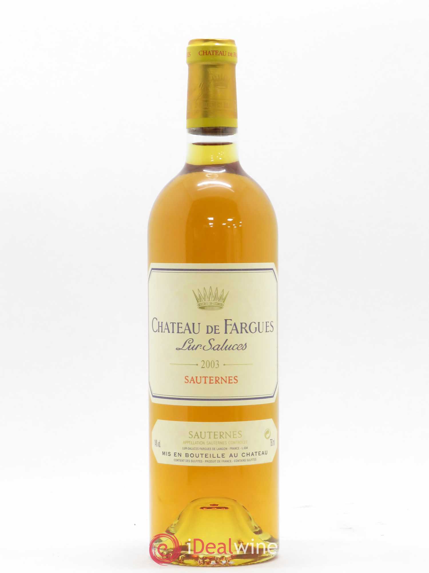 Château de Fargues 2003 - Lotto di 1 bottiglia - 0