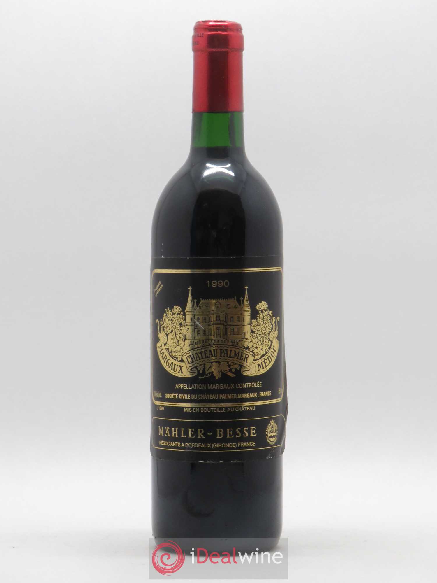 Château Palmer 3ème Grand Cru Classé 1990 - Lot de 1 bouteille - 0