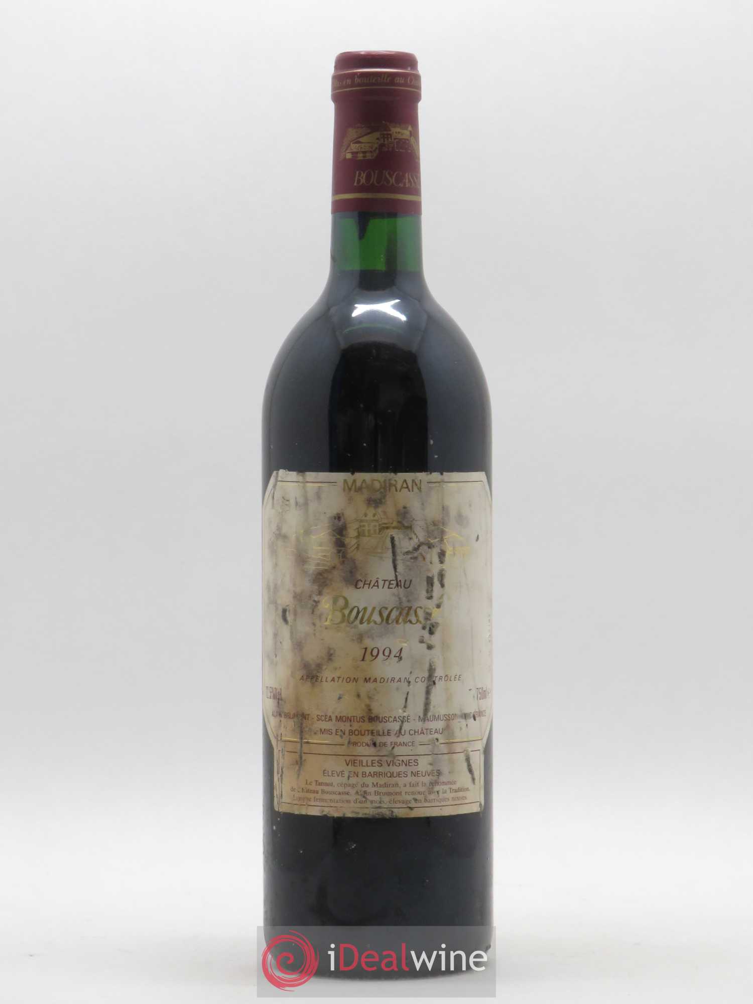 Madiran Vieilles Vignes Château Bouscassé - Alain Brumont 1994 - Lot de 1 bouteille - 0