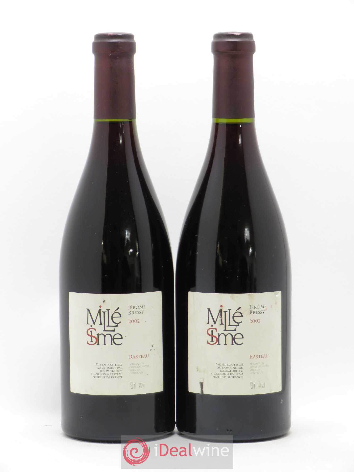Rasteau Domaine Gourt de Mautens - Jérôme Bressy 2002 - Lot de 2 bouteilles - 0
