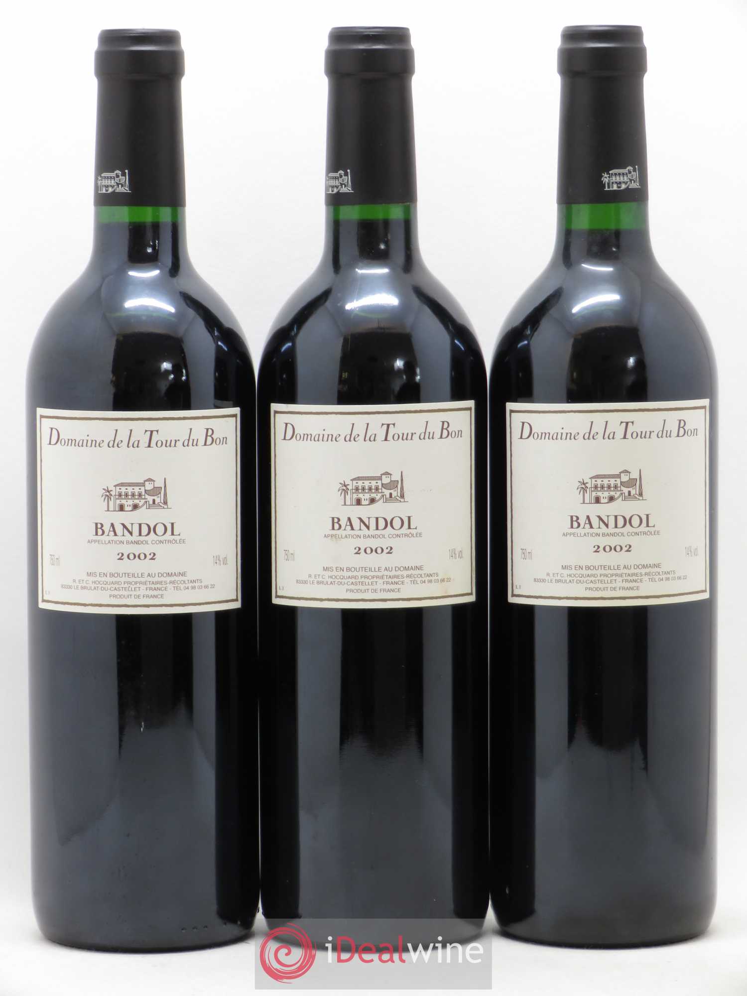Bandol La Tour du Bon Agnès Henry 2002 - Lot de 3 bouteilles - 0