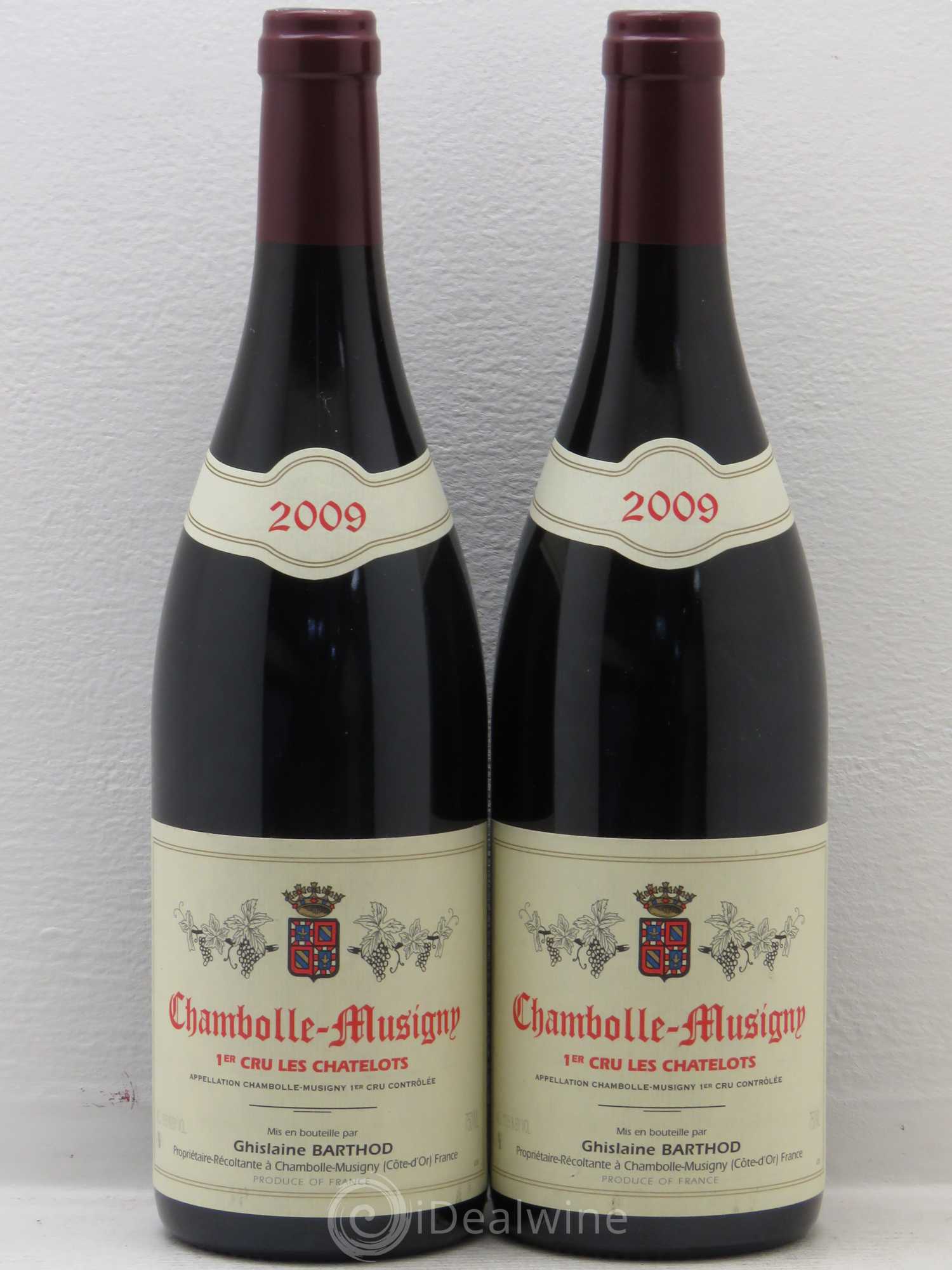 Chambolle-Musigny 1er Cru Les Chatelots Ghislaine Barthod 2009 - Posten von 2 Flaschen - 0