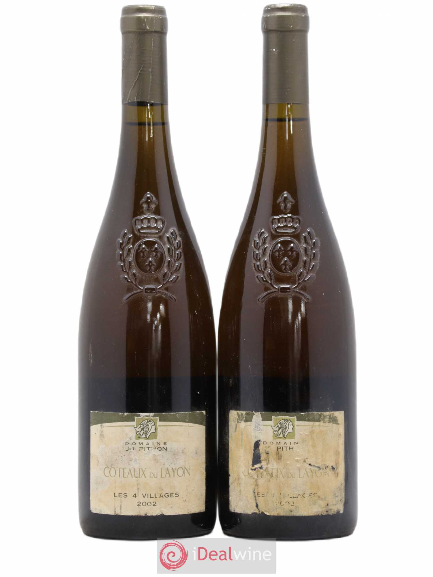 Coteaux du Layon Les 4 Villages Domaine Jo Pithon 2002 - Lotto di 2 bottiglie - 0