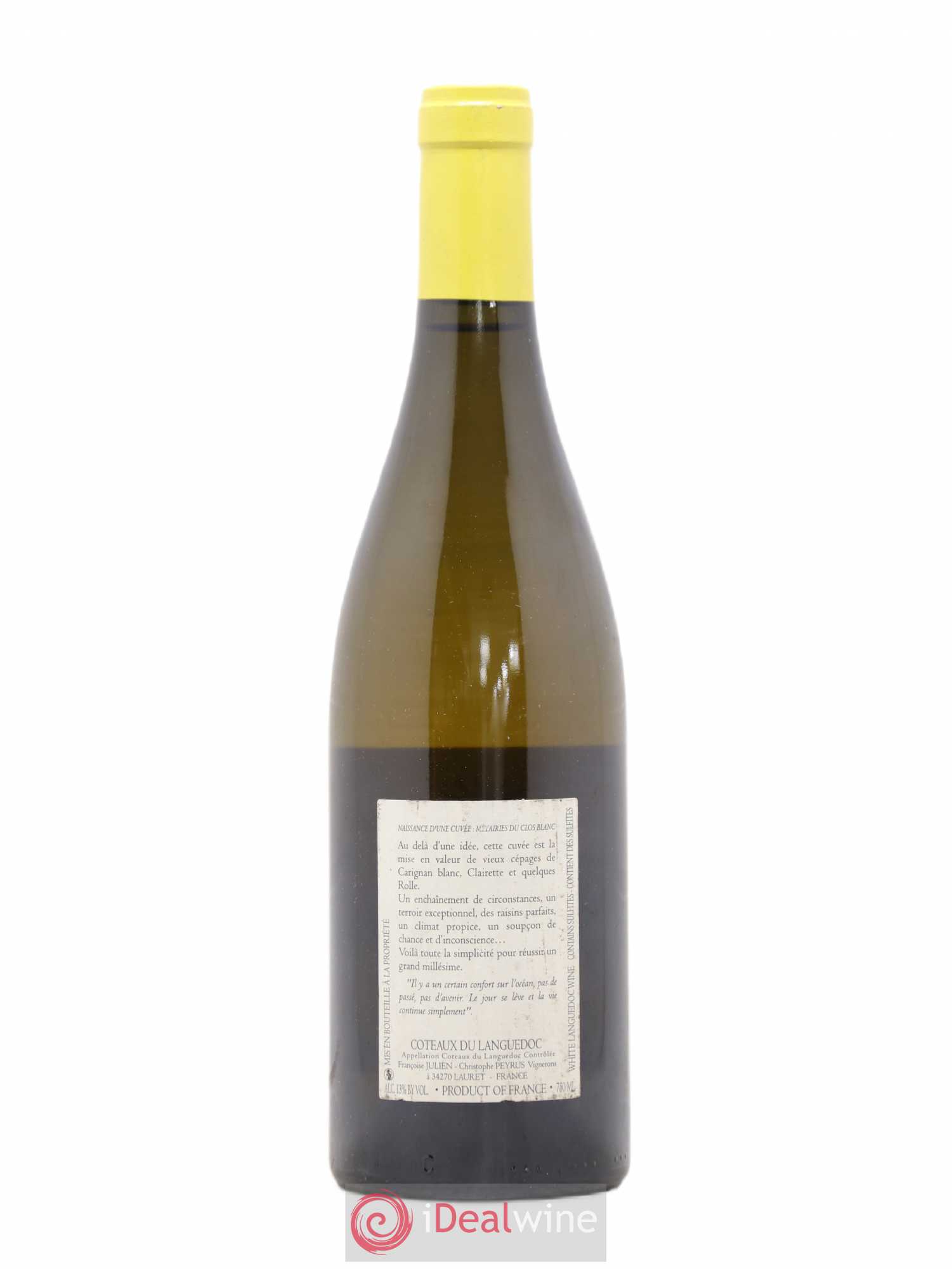 Coteaux du Languedoc Les Métairies du Clos Vieilles Vignes Clos Marie - Christophe Peyrus et Françoise Julien 2007 - Lot de 1 bouteille - 1
