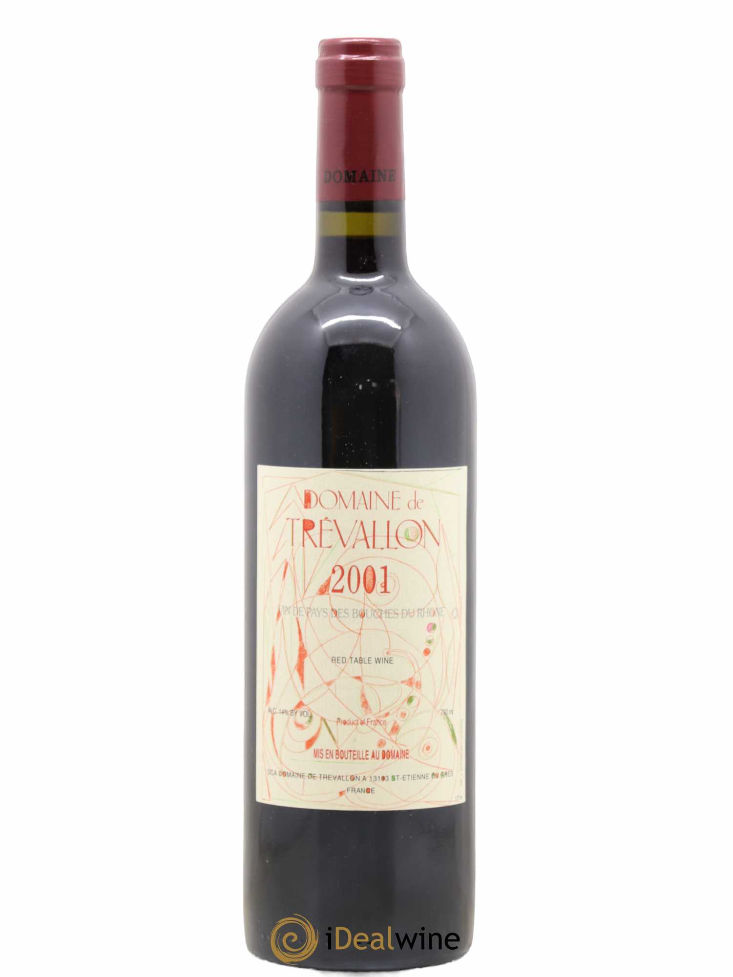 VDP Bouches du Rhône Trévallon (Domaine de) Eloi Dürrbach 2001 - Lot de 1 bouteille - 0