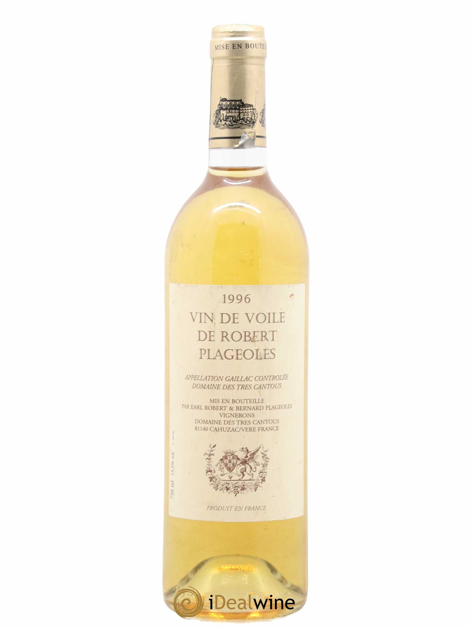 Gaillac Vin de voile Plageoles 1996 - Lot de 1 bouteille - 0