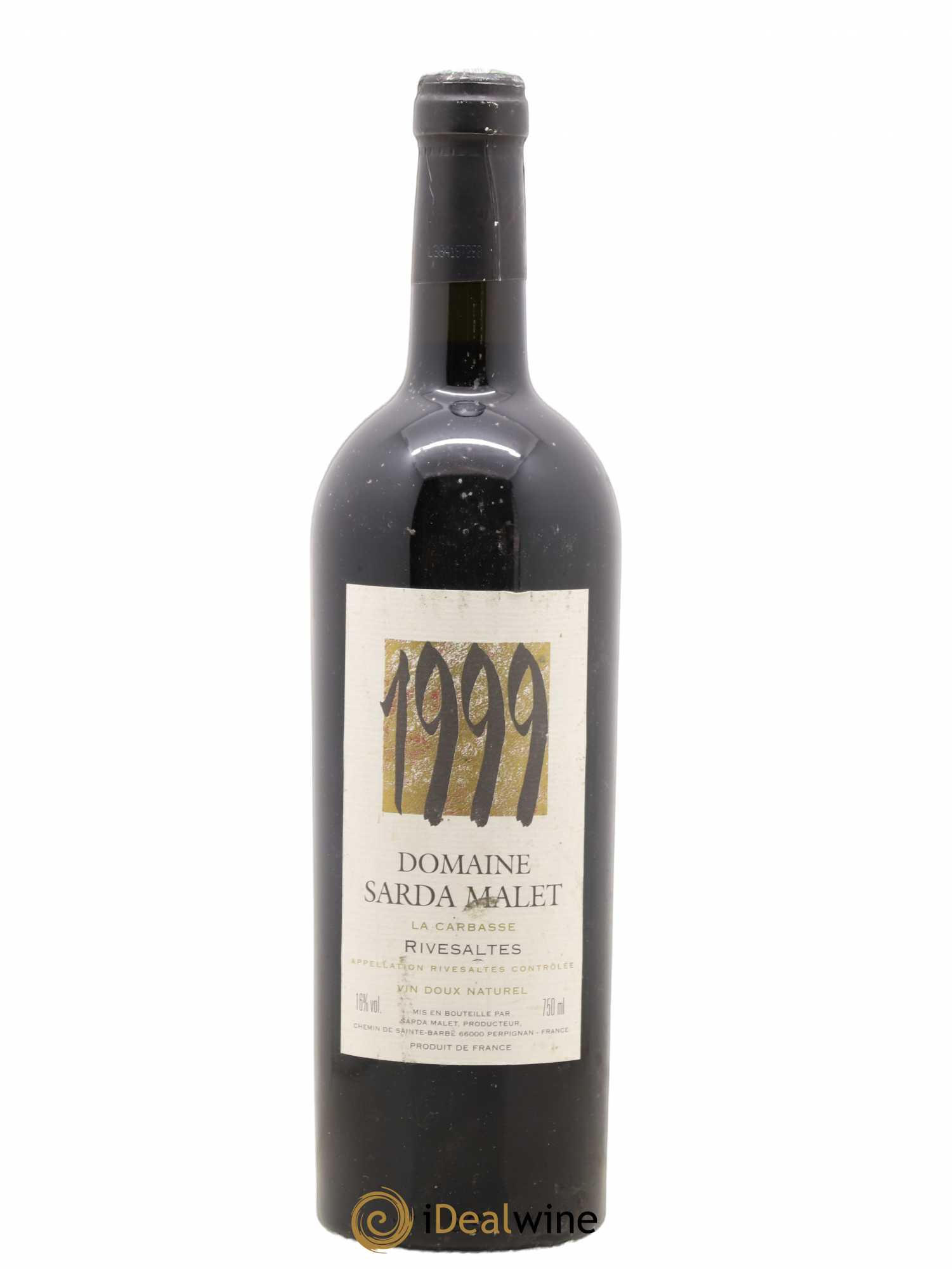 Rivesaltes Sarda Malet La Carbasse 1999 - Posten von 1 Flasche - 0