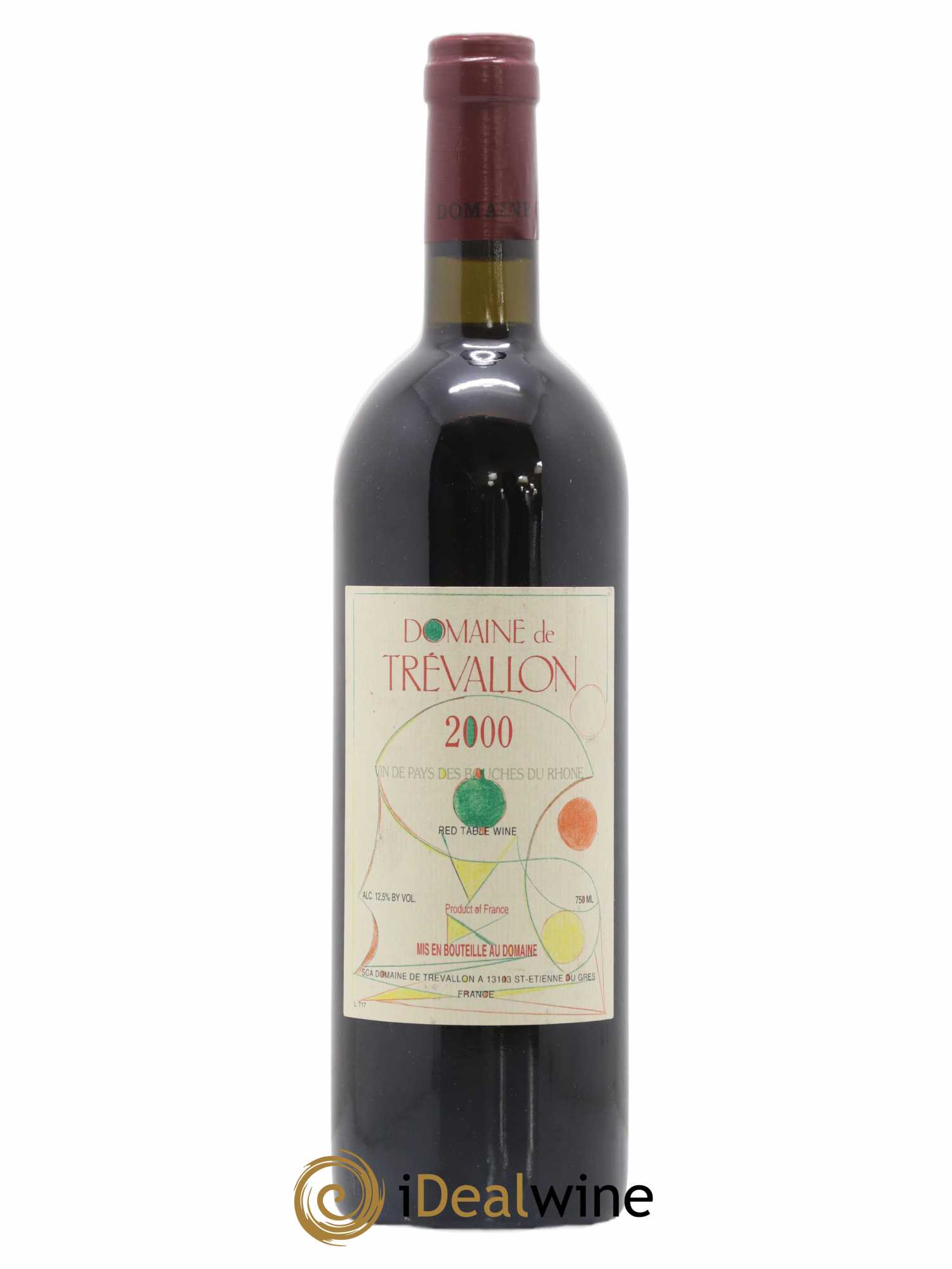 VDP Bouches du Rhône Trévallon (Domaine de) Eloi Dürrbach 2000 - Lot de 1 bouteille - 0