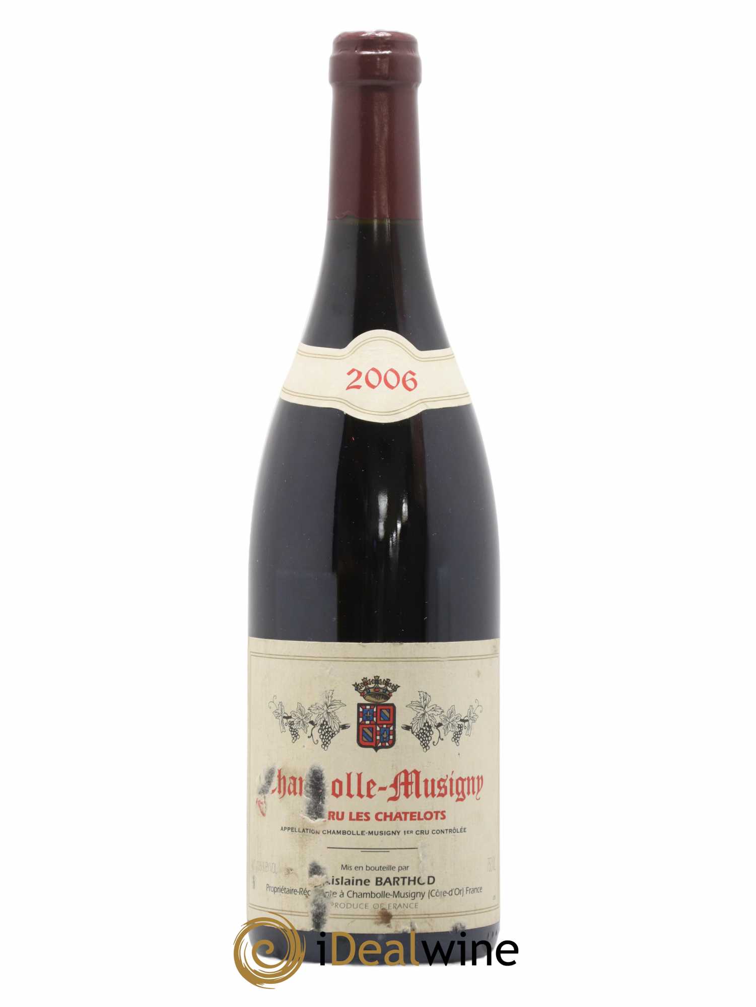 Chambolle-Musigny 1er Cru Les Chatelots Ghislaine Barthod 2006 - Lot de 1 bouteille - 0