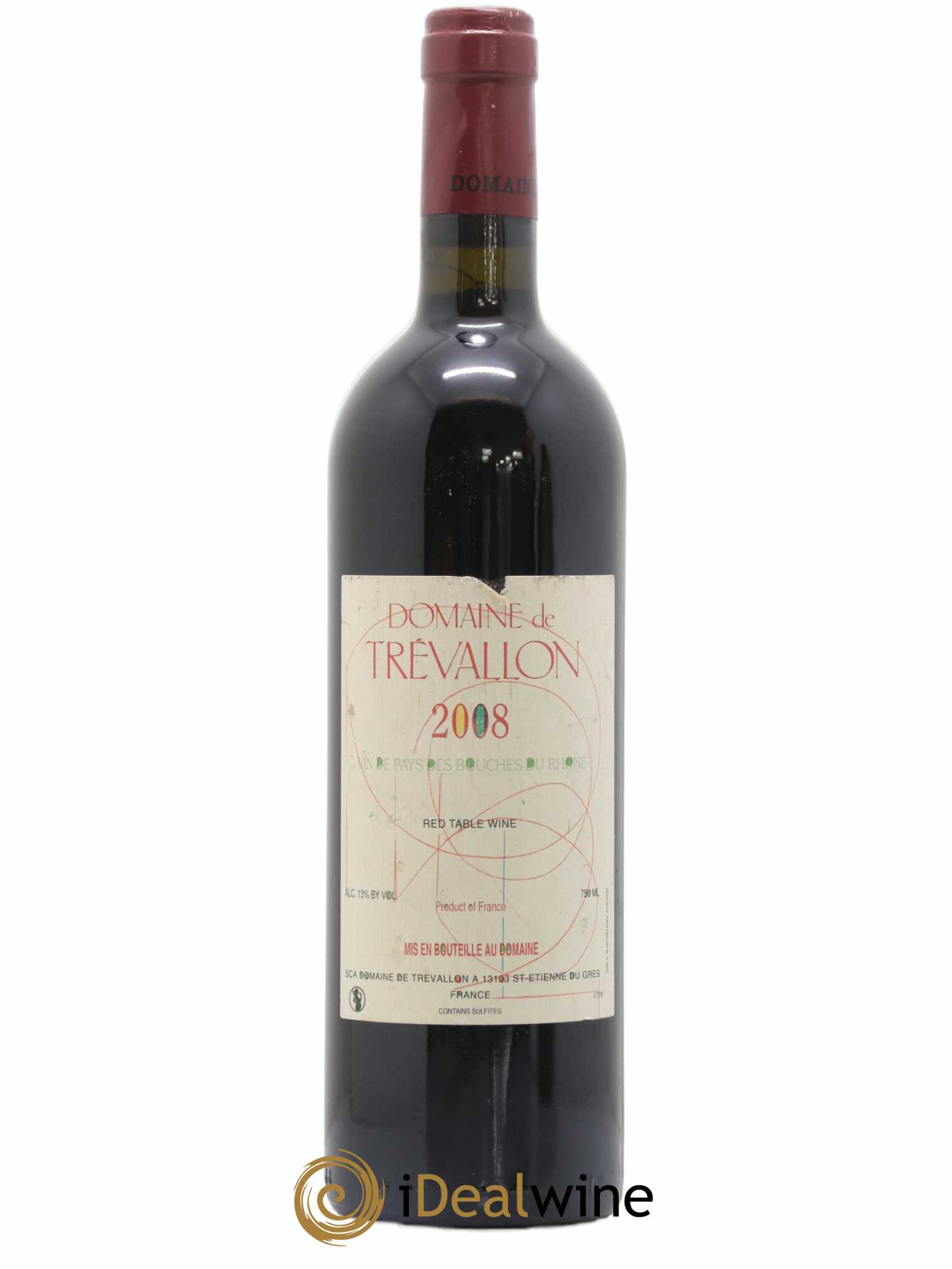 VDP Bouches du Rhône Trévallon (Domaine de) Eloi Dürrbach 2008 - Lot de 1 bouteille - 0