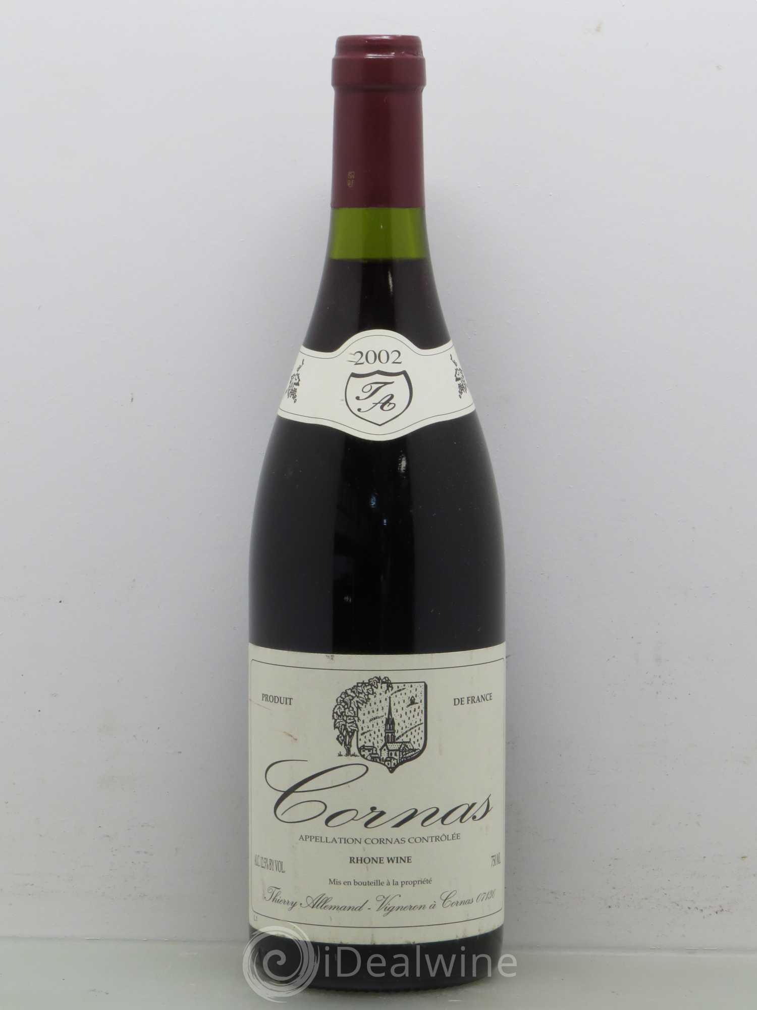 Cornas Thierry Allemand 2002 - Lot de 1 bouteille - 0