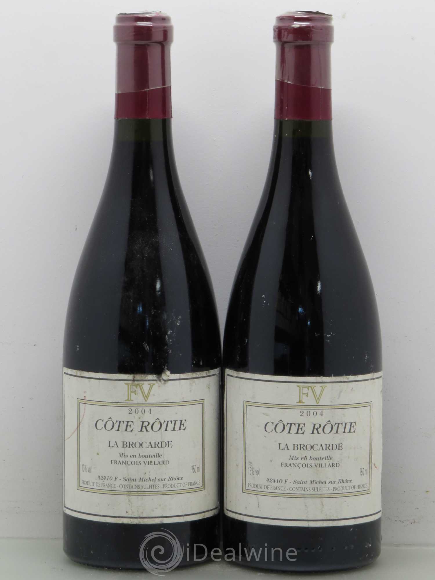 Côte-Rôtie La Brocarde François Villard 2004 - Lot de 2 bouteilles - 0