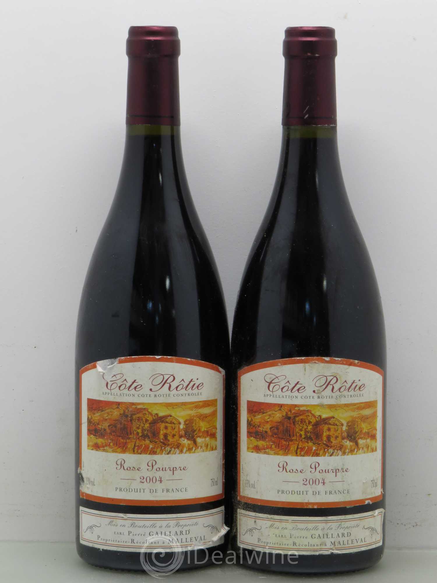 Côte-Rôtie Rose Pourpre Pierre Gaillard 2004 - Lot de 2 bouteilles - 0
