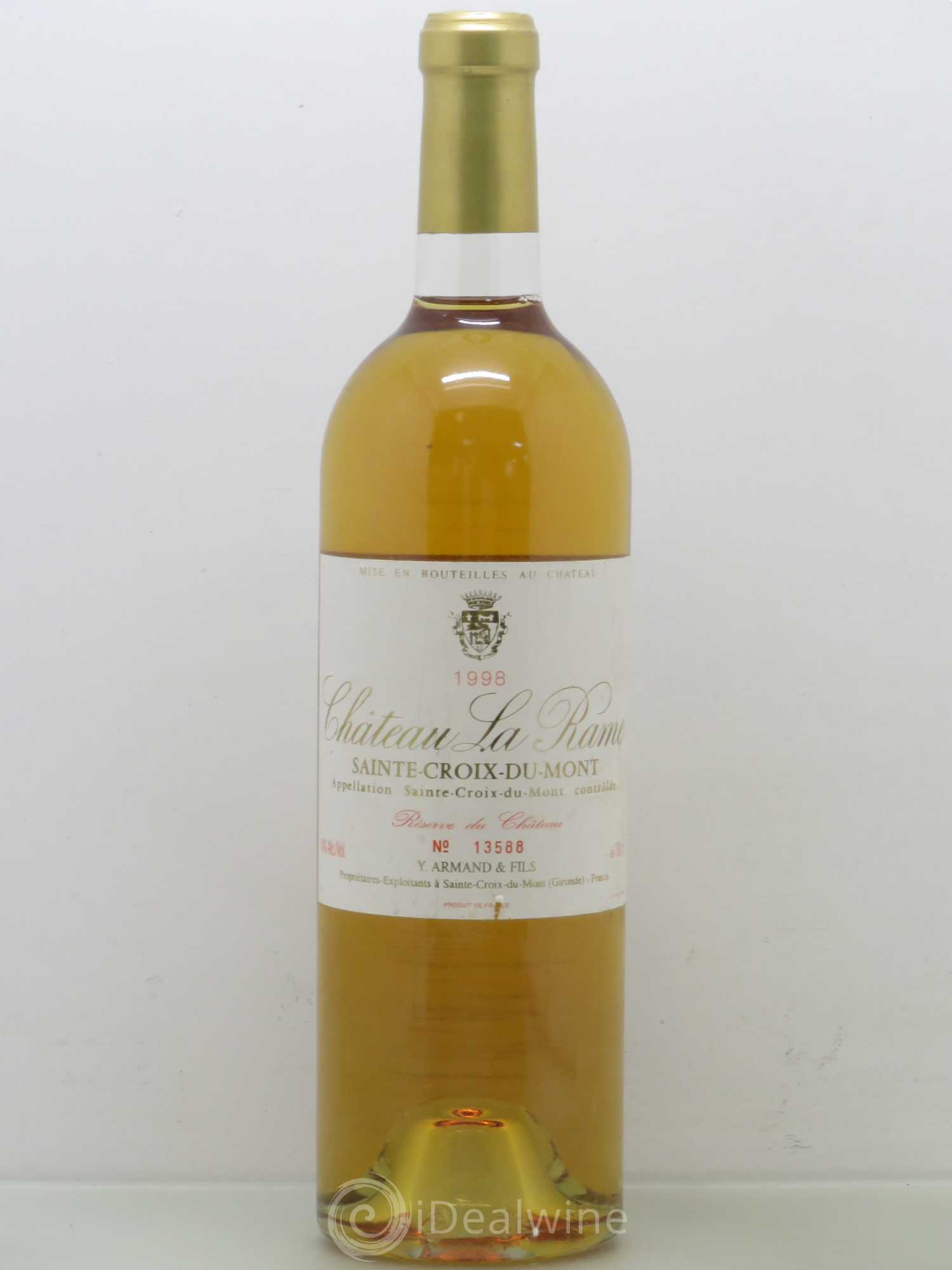 Sainte-Croix-du-Mont Château La Rame 1998 - Posten von 1 Flasche - 0