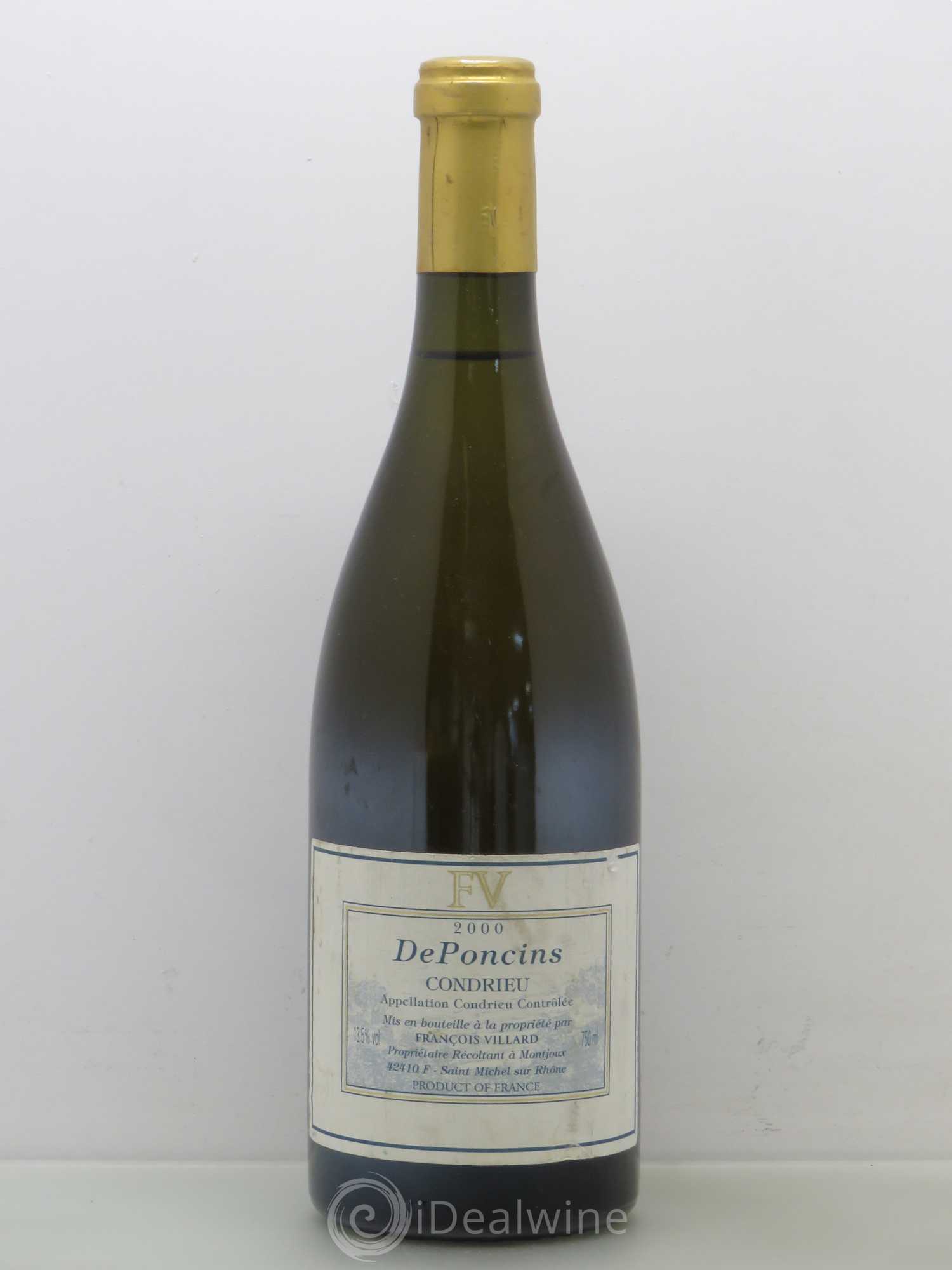 Condrieu Deponcins François Villard 2000 - Posten von 1 Flasche - 0