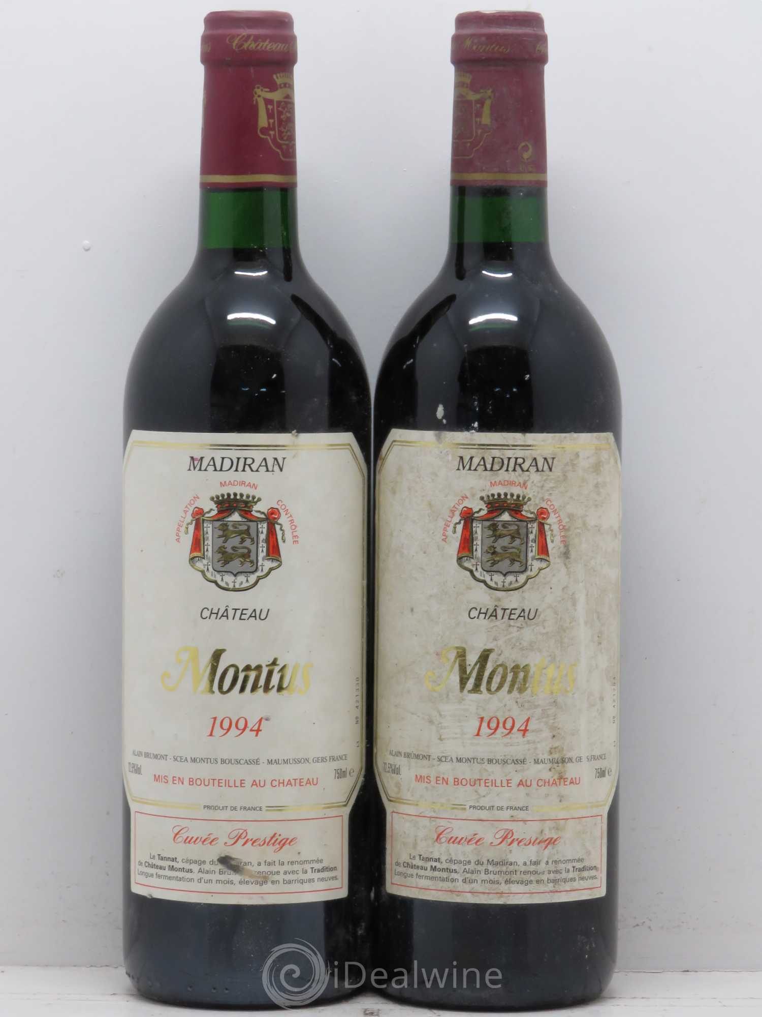 Madiran Château Montus-Prestige Alain Brumont 1994 - Lot de 4 bouteilles - 2