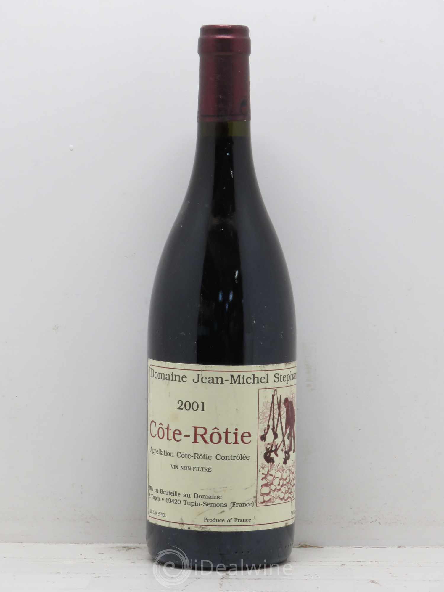 Côte-Rôtie Jean-Michel Stephan 2001 - Lot de 1 bouteille - 0