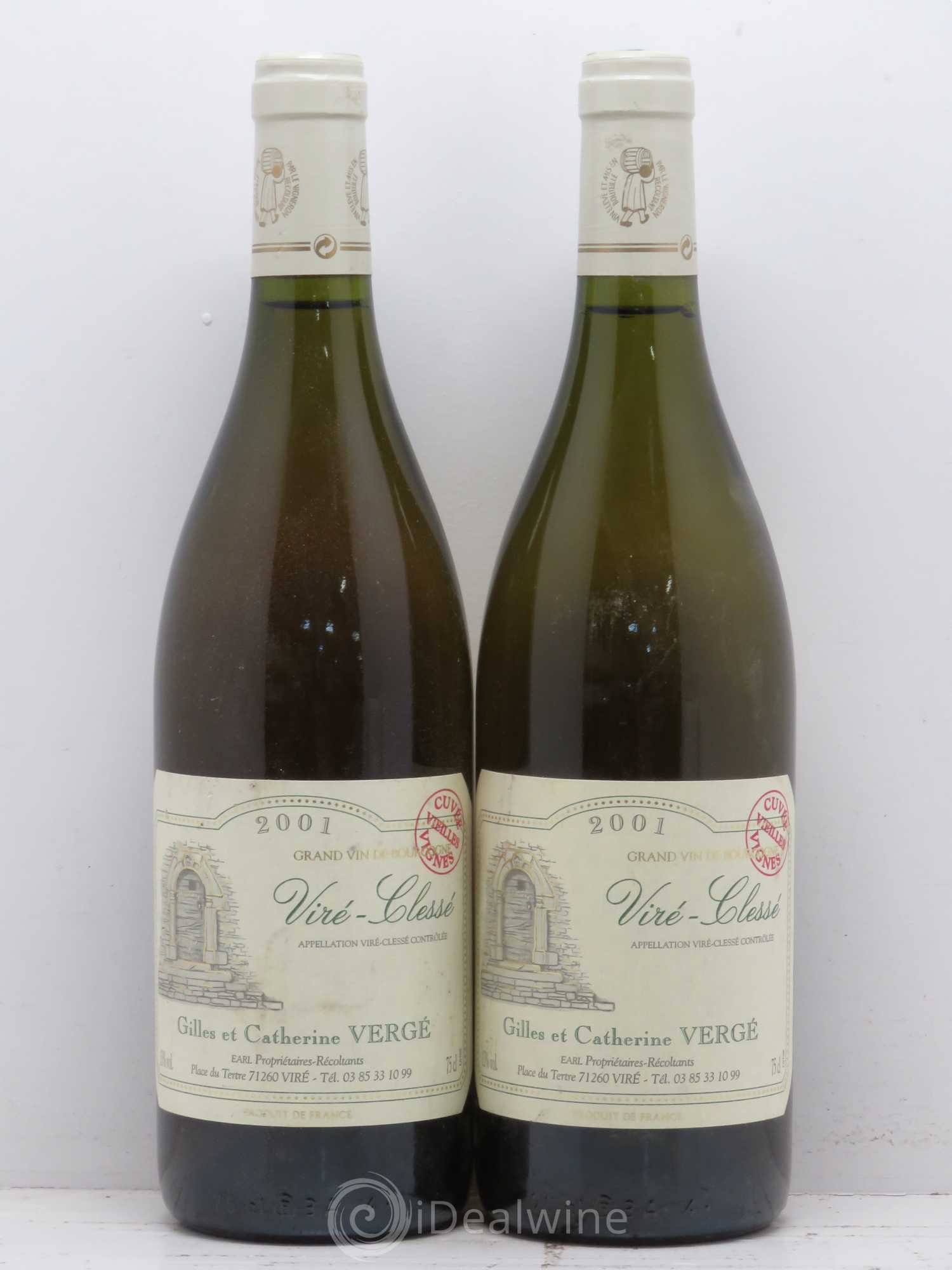 Viré-Clessé Vieilles vignes Vergé 2001 - Posten von 2 Flaschen - 0