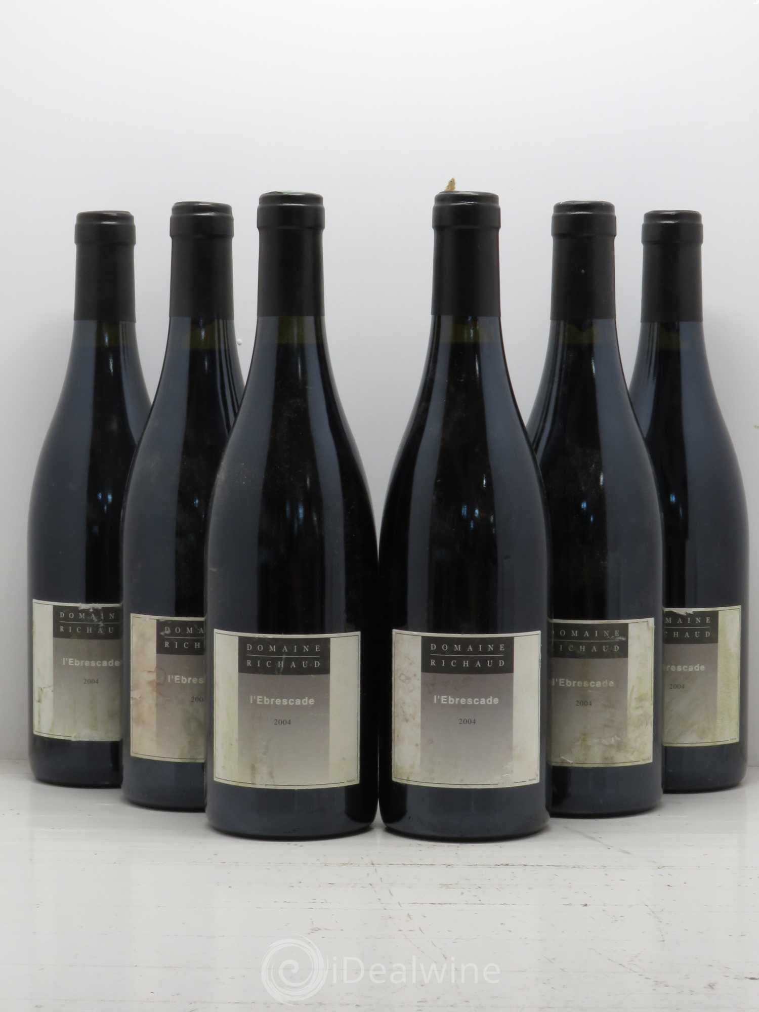 Cairanne Ebrescade Marcel Richaud 2004 - Lot de 6 bouteilles - 0