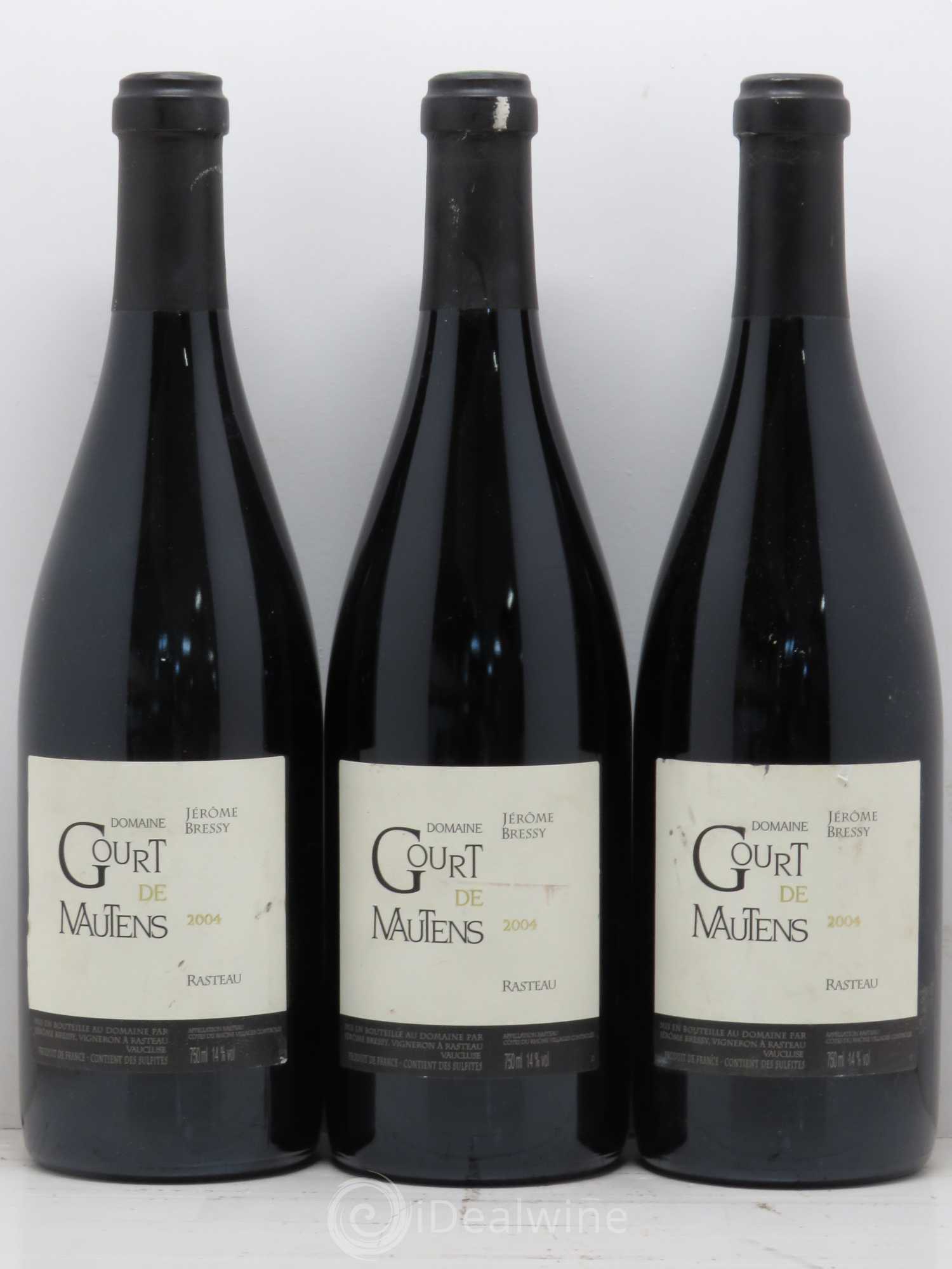 Rasteau Domaine Gourt de Mautens - Jérôme Bressy 2004 - Lot de 6 bouteilles - 2