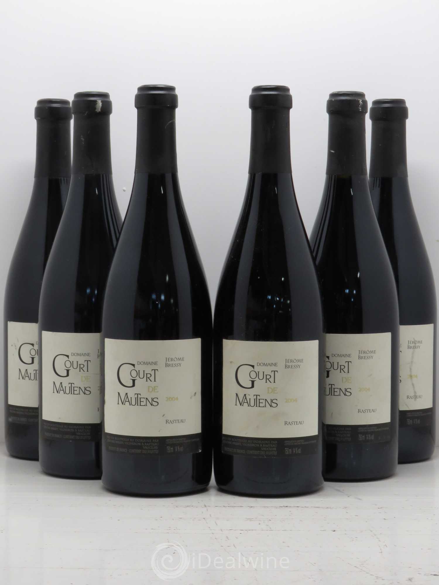 Rasteau Domaine Gourt de Mautens - Jérôme Bressy 2004 - Lot de 6 bouteilles - 0