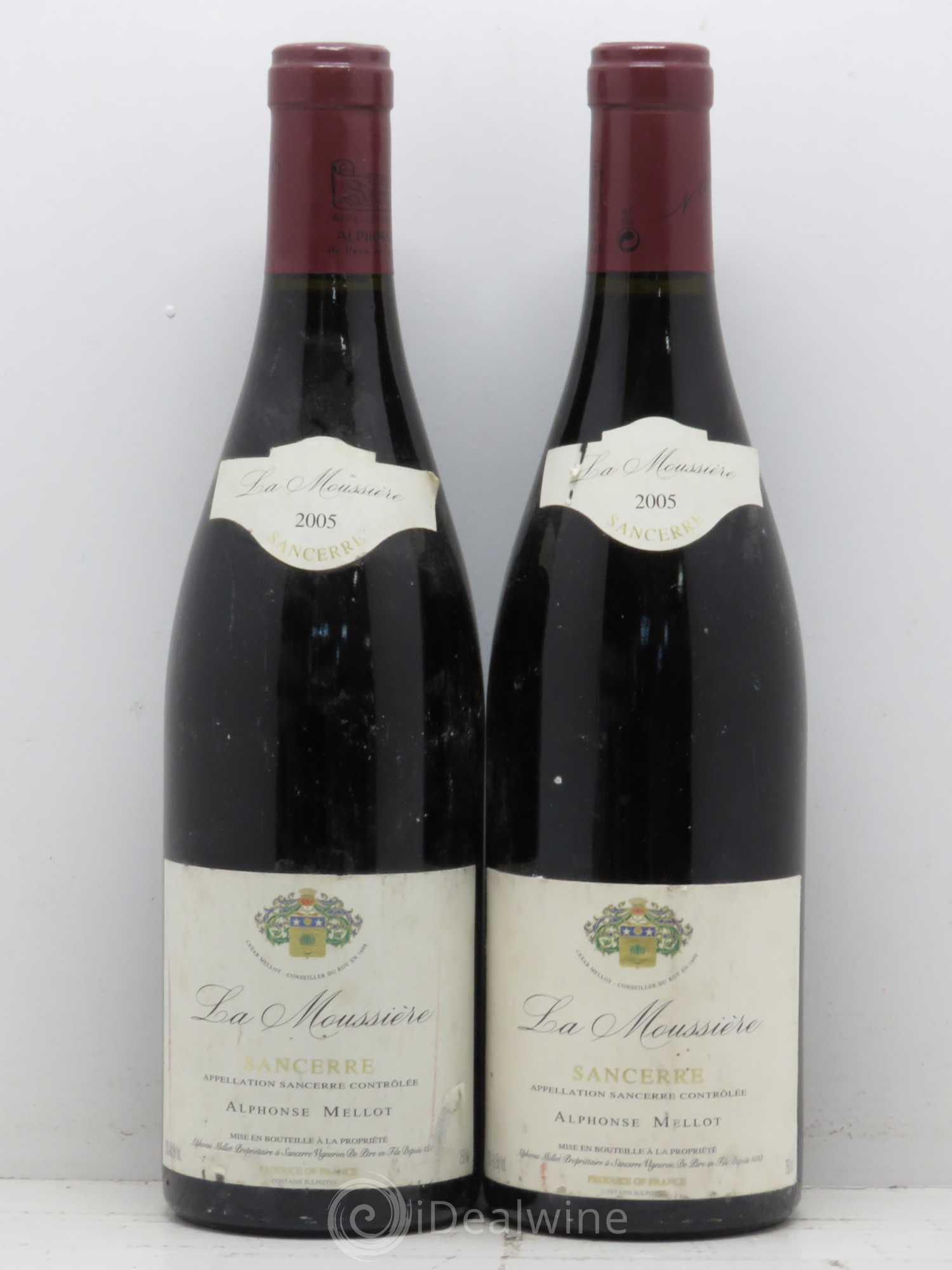 Sancerre La Moussière Alphonse Mellot 2005 - Lot de 2 bouteilles - 0