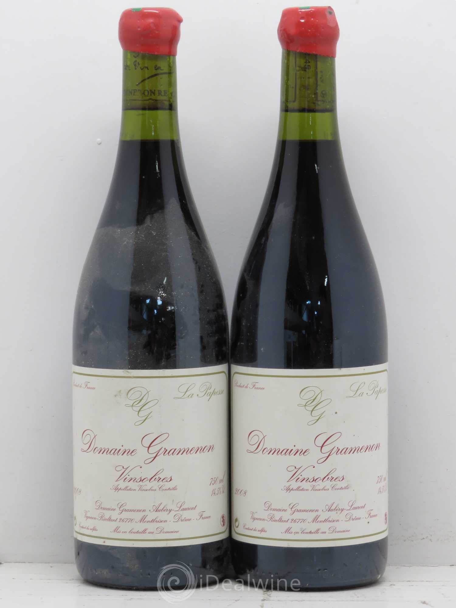 Vinsobres La Papesse Gramenon (Domaine) 2008 - Lot de 2 bouteilles - 0
