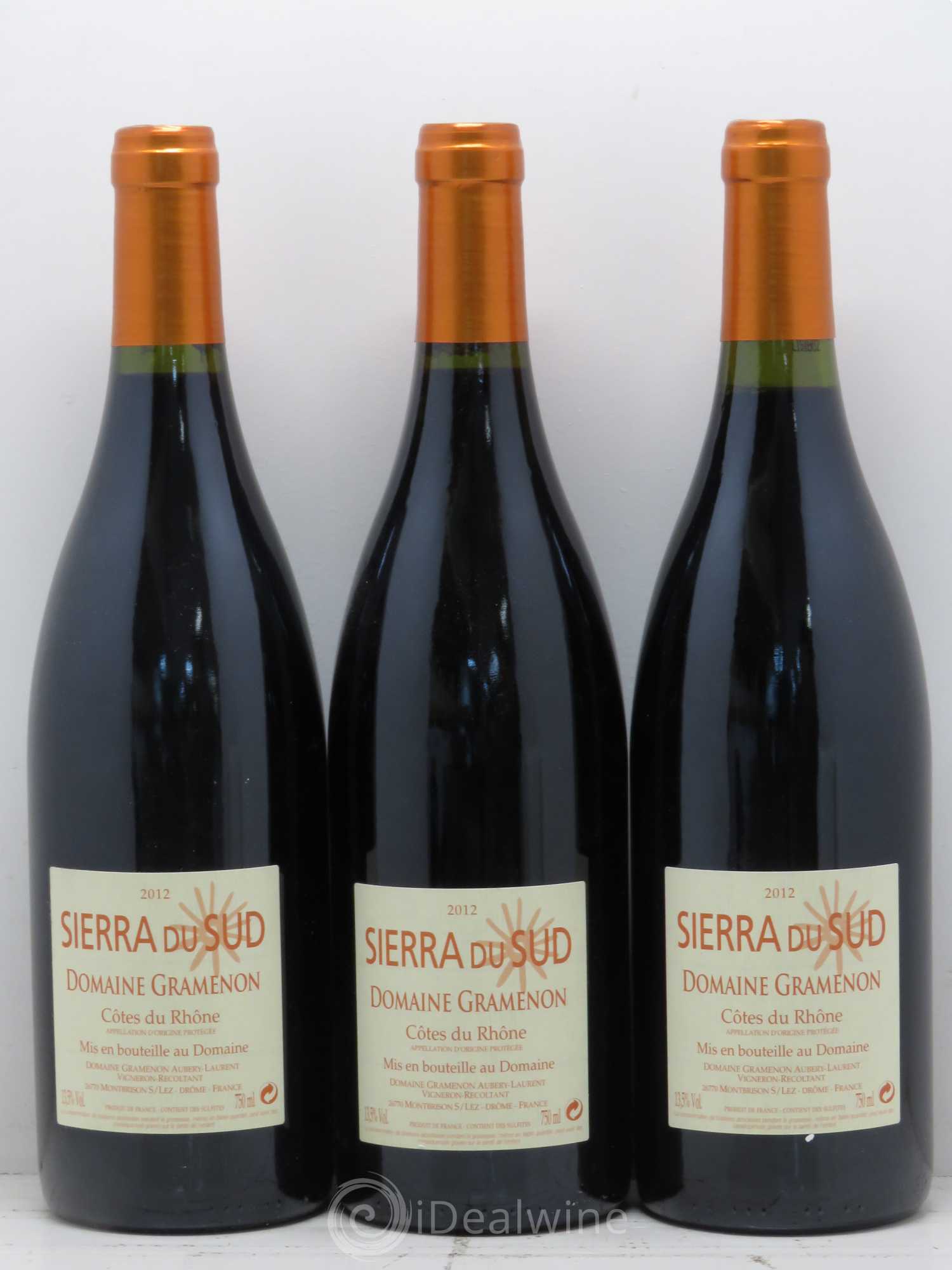 Côtes-du-Rhône Sierra du Sud Gramenon (Domaine) 2012 - Lot de 6 bouteilles - 2