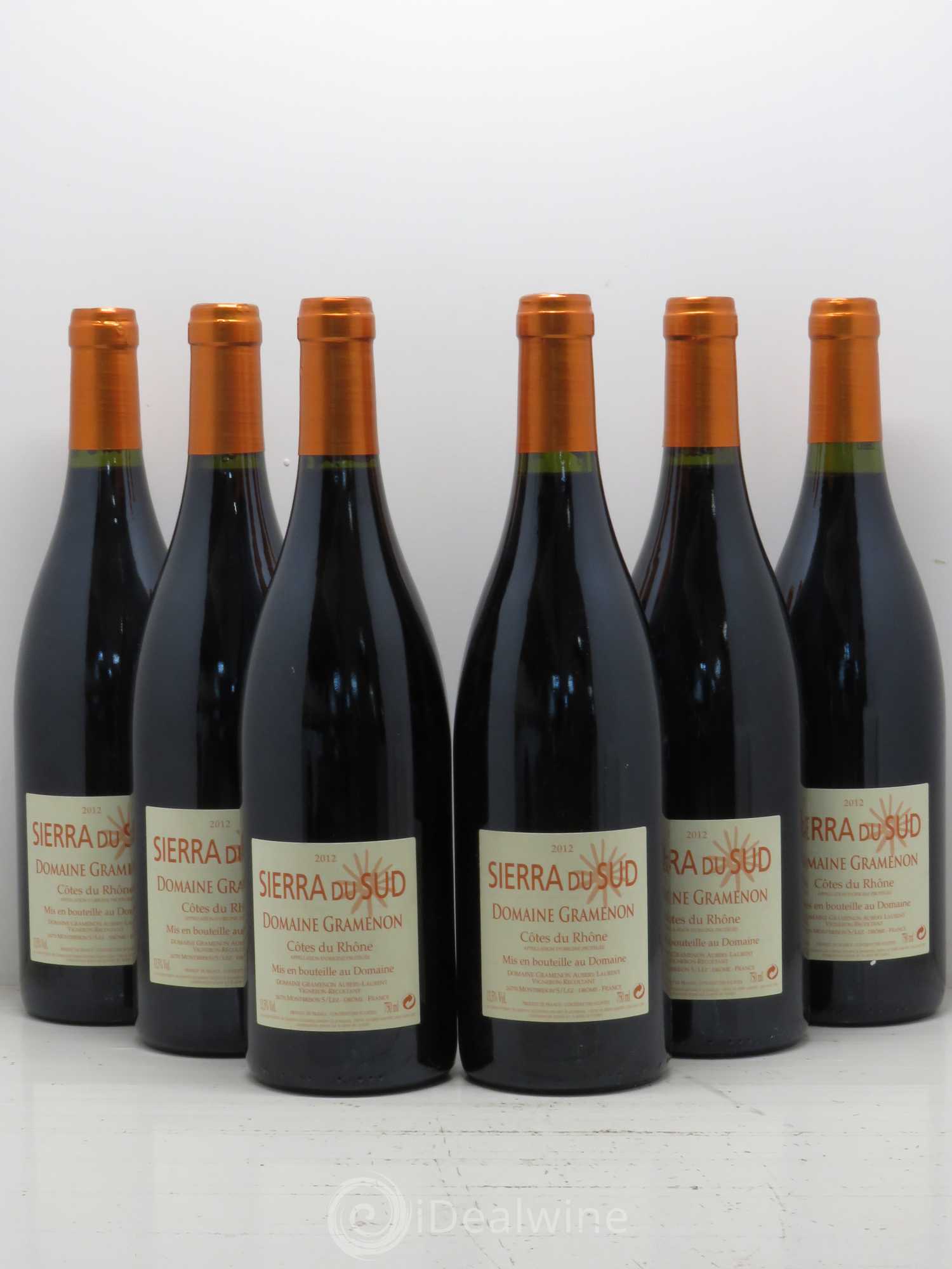 Côtes-du-Rhône Sierra du Sud Gramenon (Domaine) 2012 - Lot de 6 bouteilles - 0