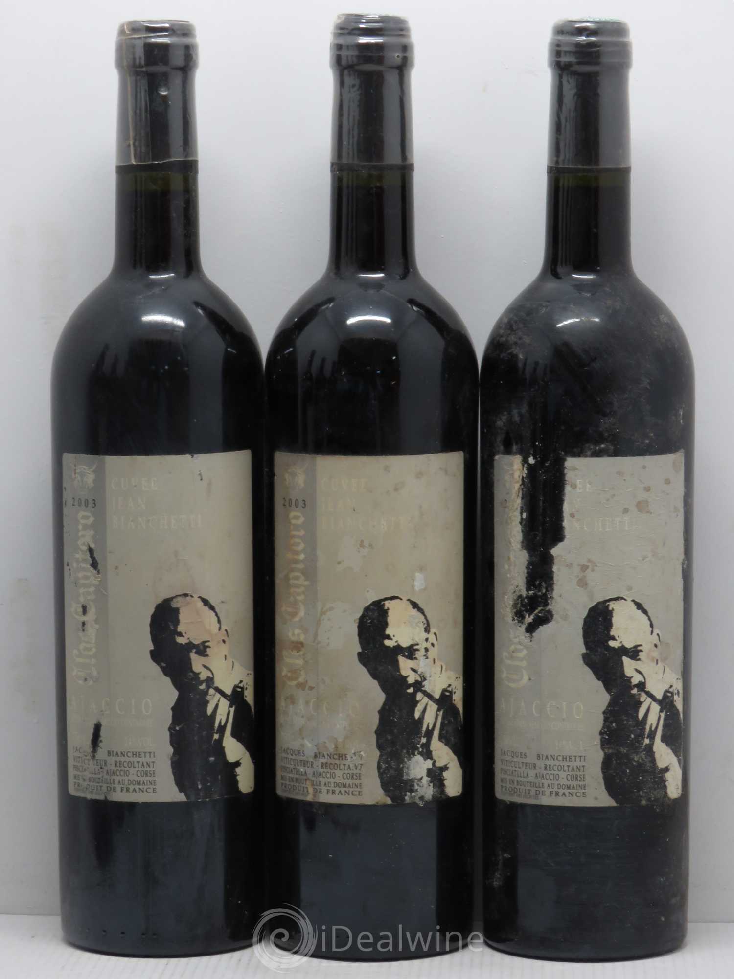 Ajaccio Clos Capitoro Jean Bianchetti 2003 - Posten von 6 Flaschen - 1