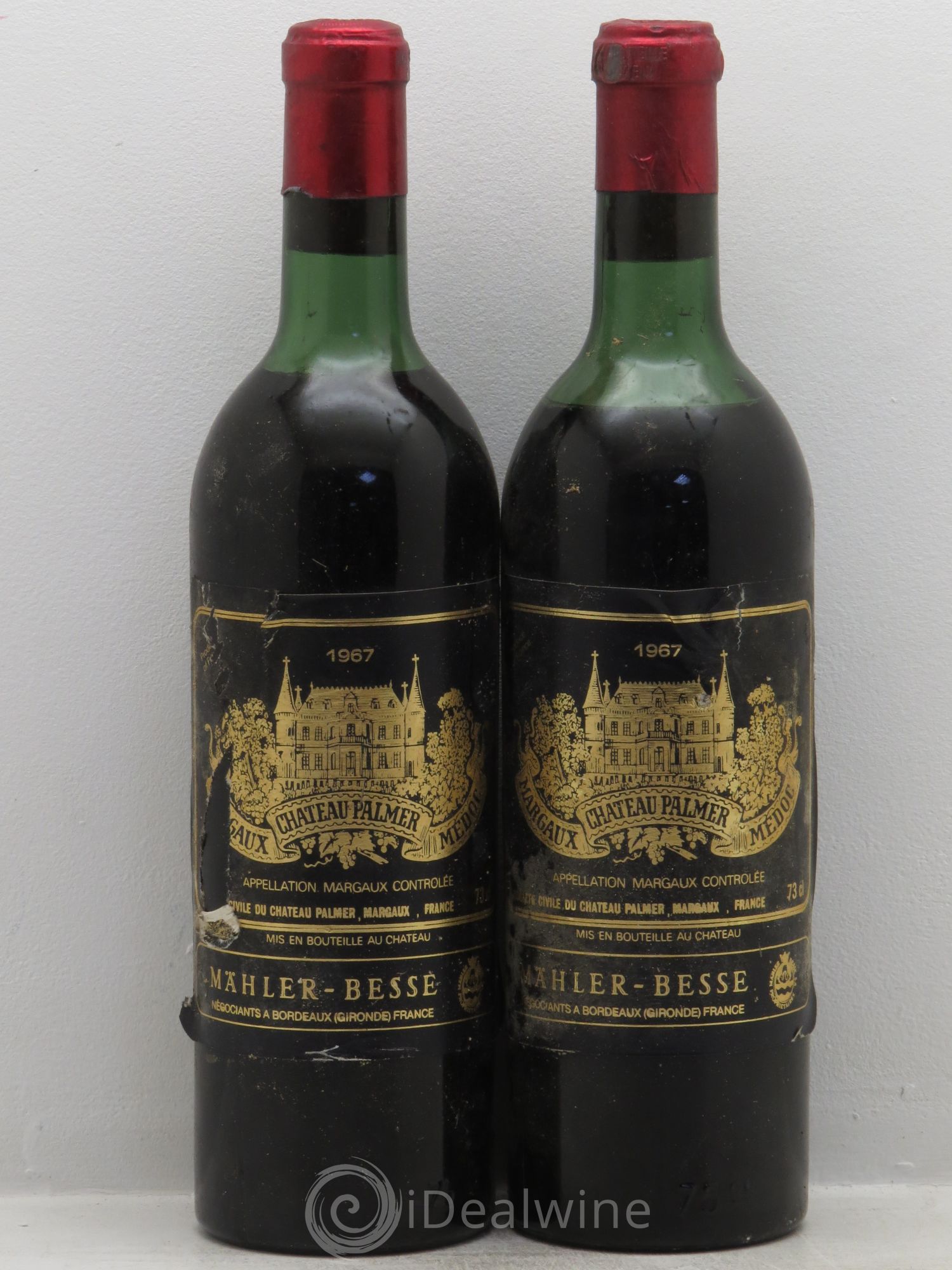 Château Palmer 3ème Grand Cru Classé 1967 - Lot de 2 bouteilles - 0