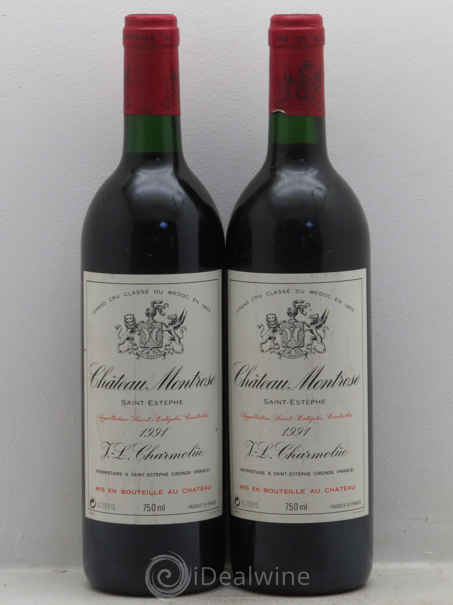 Château Montrose 2ème Grand Cru Classé 1991 - Lot de 2 bouteilles - 0