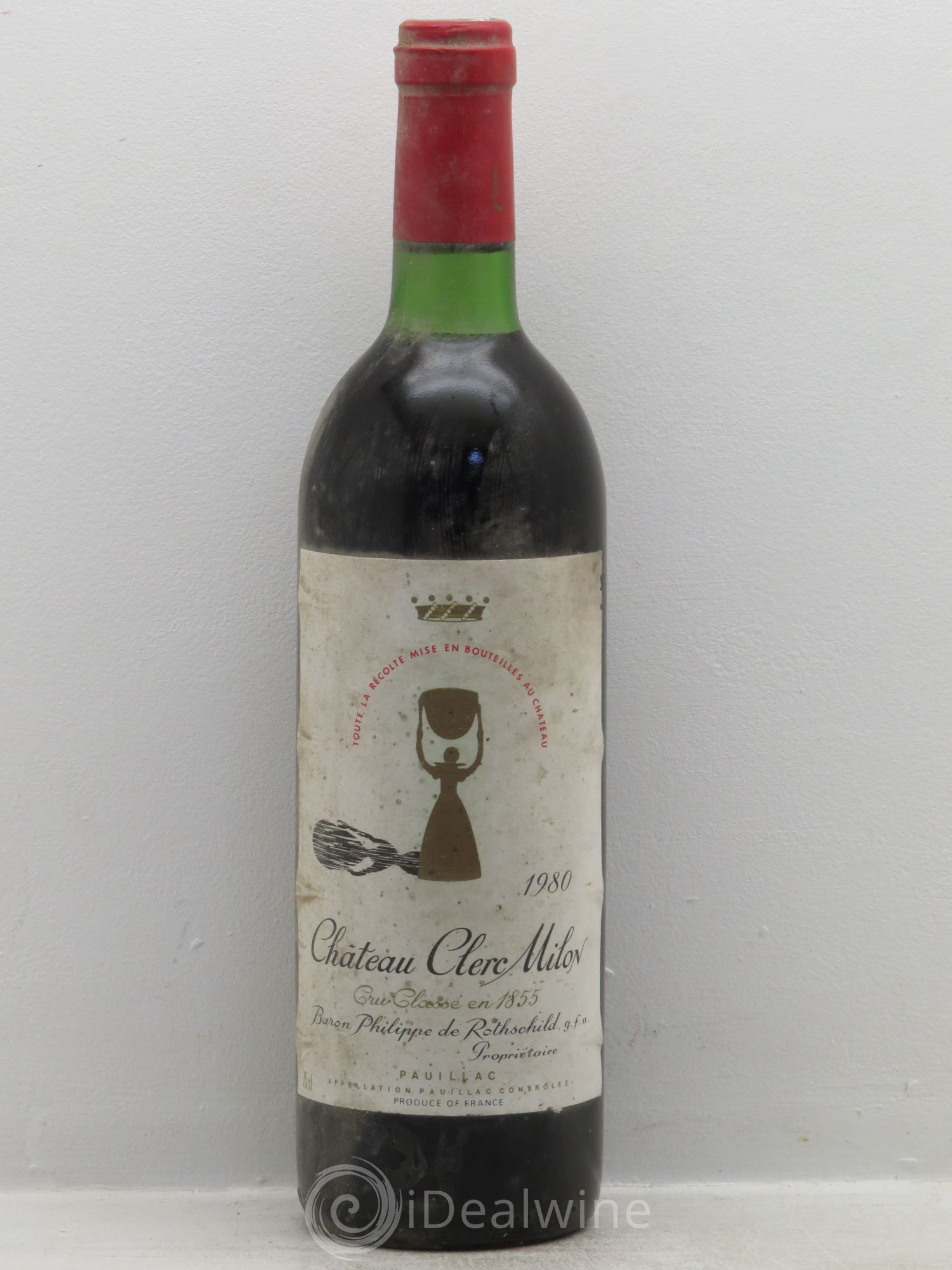 Château Clerc Milon 5ème Grand Cru Classé 1980 - Lot de 1 bouteille - 0